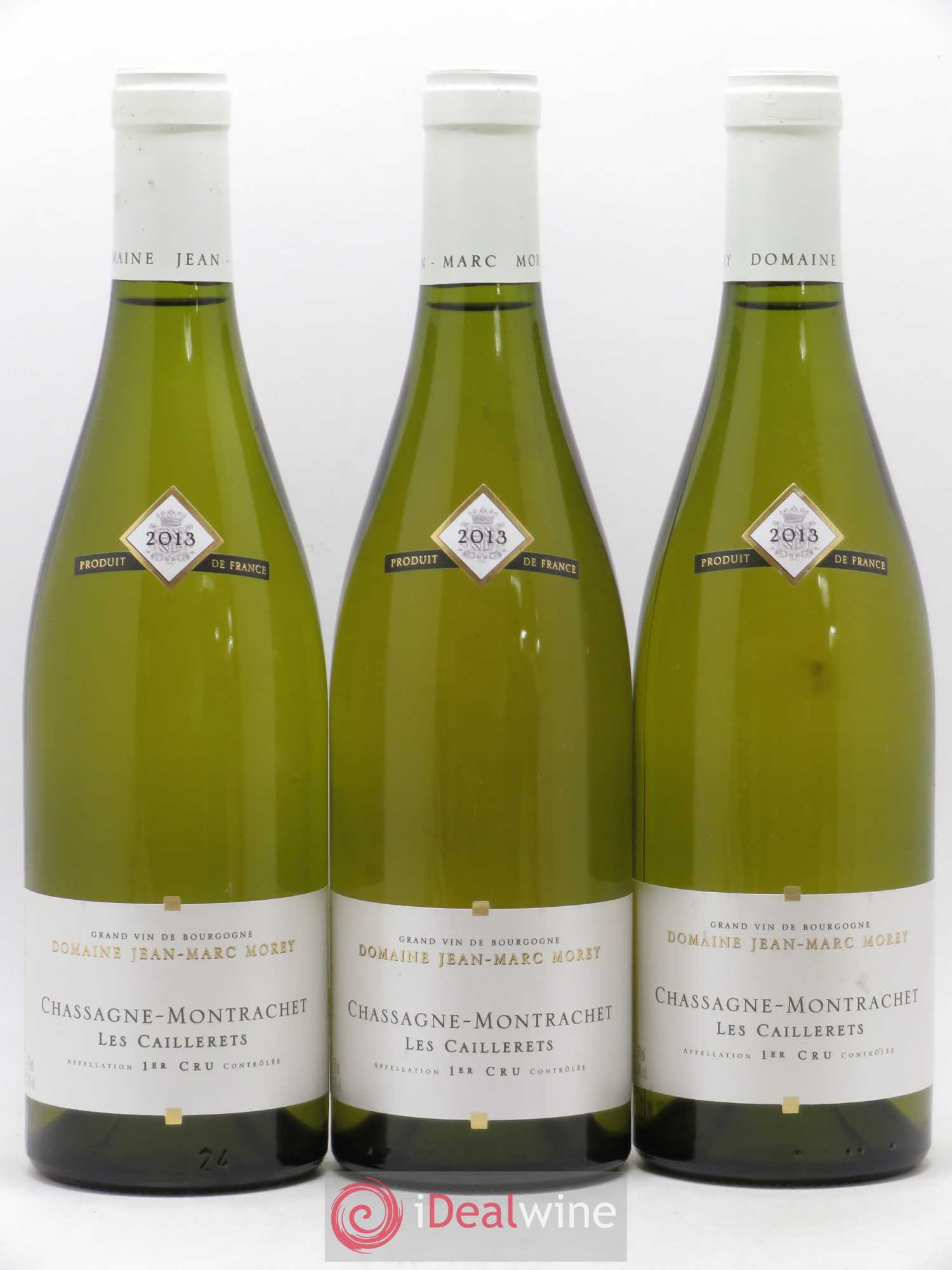 Chassagne-Montrachet 1er Cru Les Caillerets Jean Marc Morey 2013 - Posten von 3 Flaschen - 0