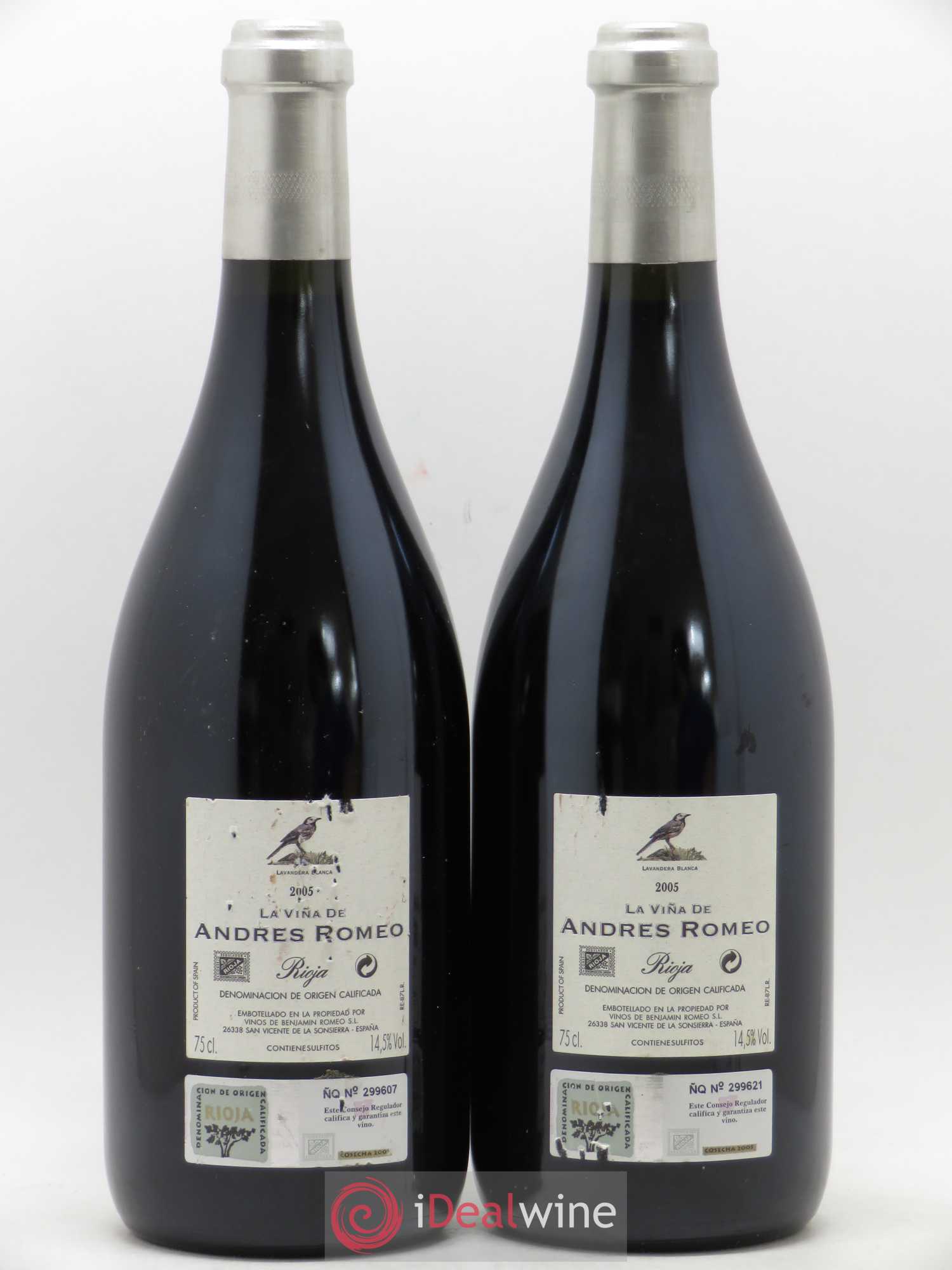 Rioja DOCA La Viña de Andres Romeo 2005 - Lot of 2 bottles - 1