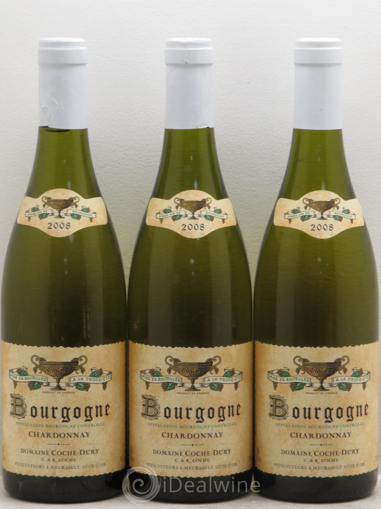 Bourgogne Coche Dury (Domaine) Chardonnay 2008 - Lot de 3 bouteilles - 0