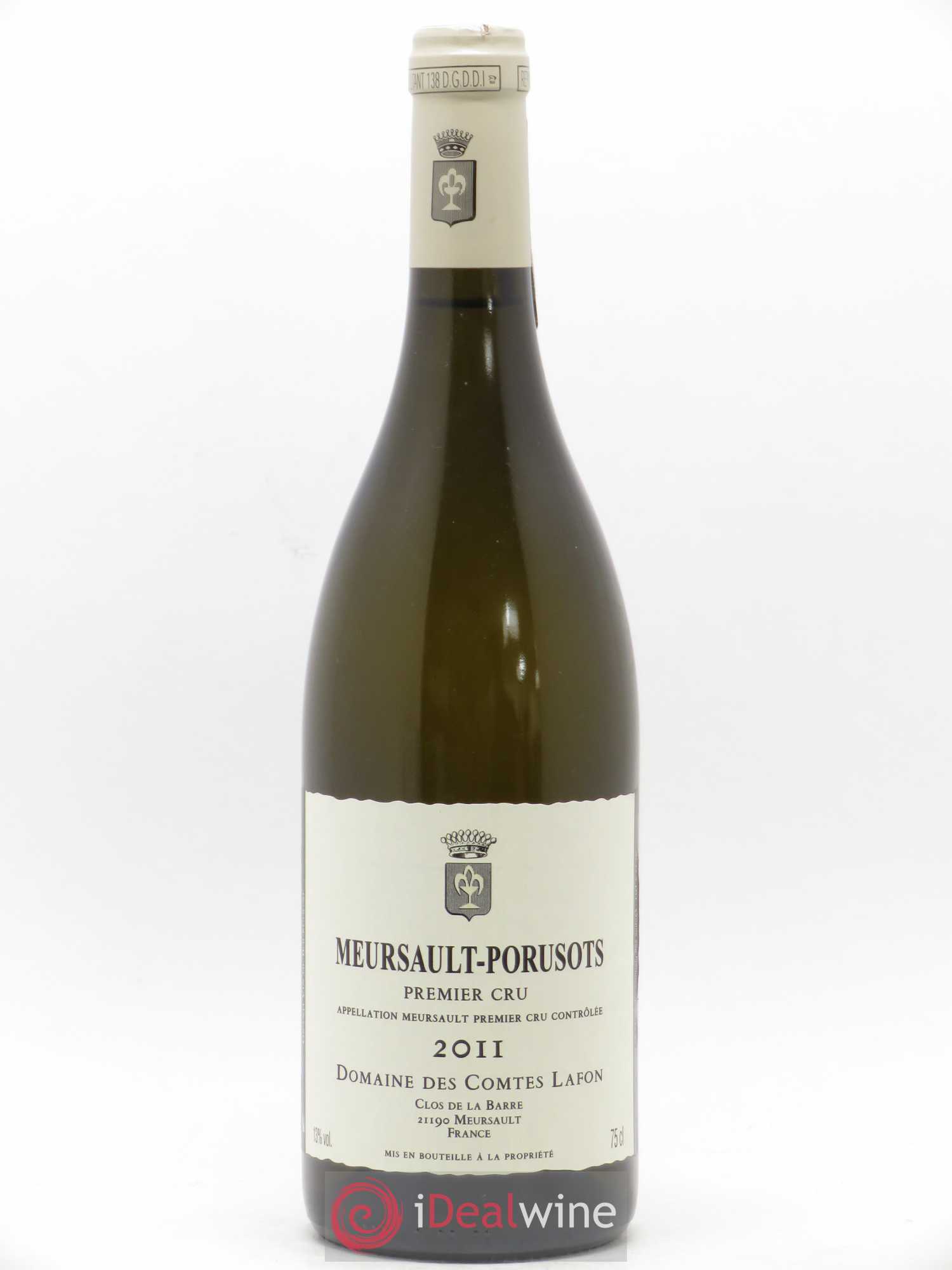 Meursault 1er Cru Porusots Comtes Lafon (Domaine des) 2011 - Lot de 1 bouteille - 0