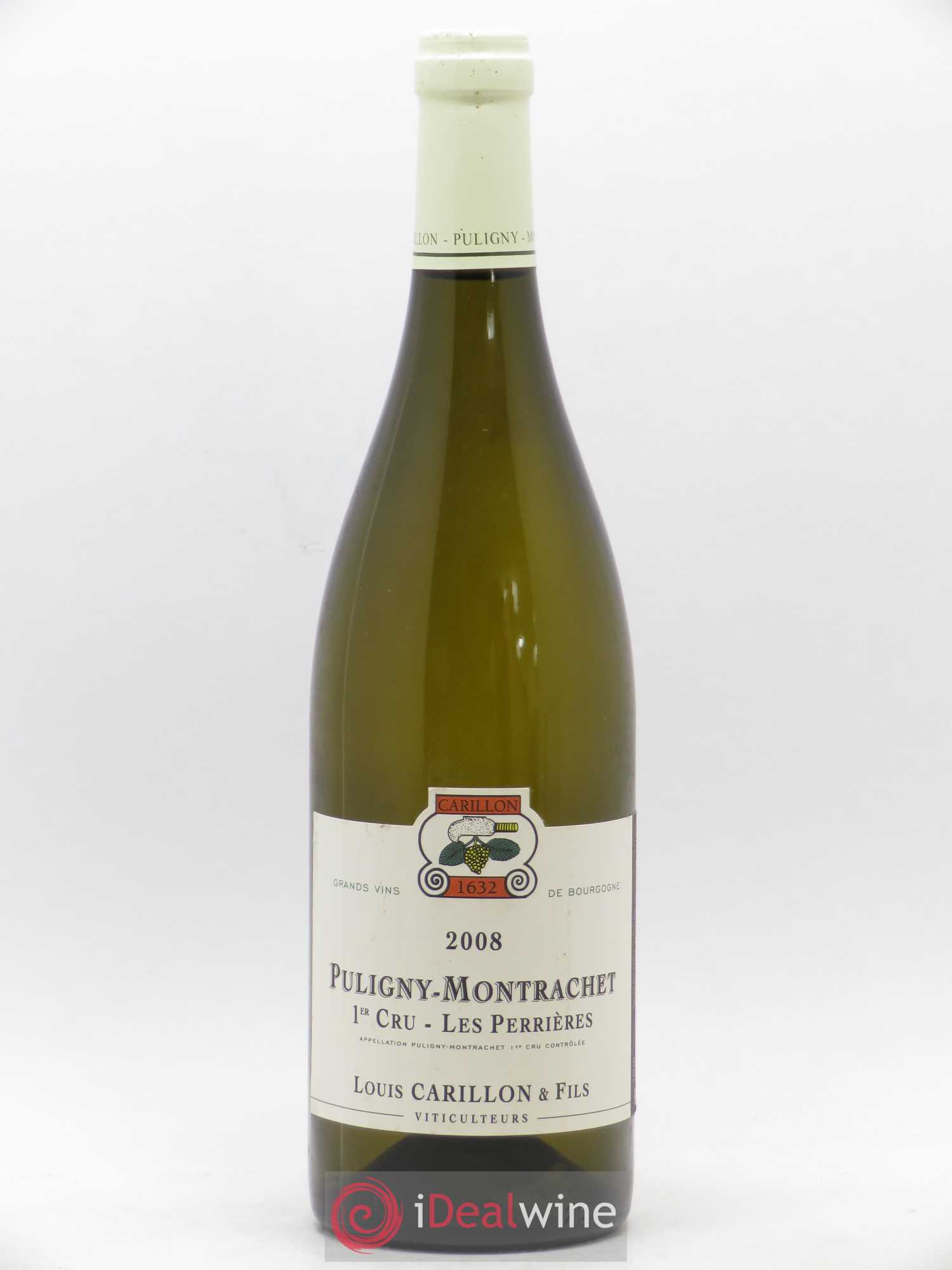 Puligny-Montrachet 1er Cru Les Perrières Louis Carillon & Fils 2008 - Lot de 1 bouteille - 0