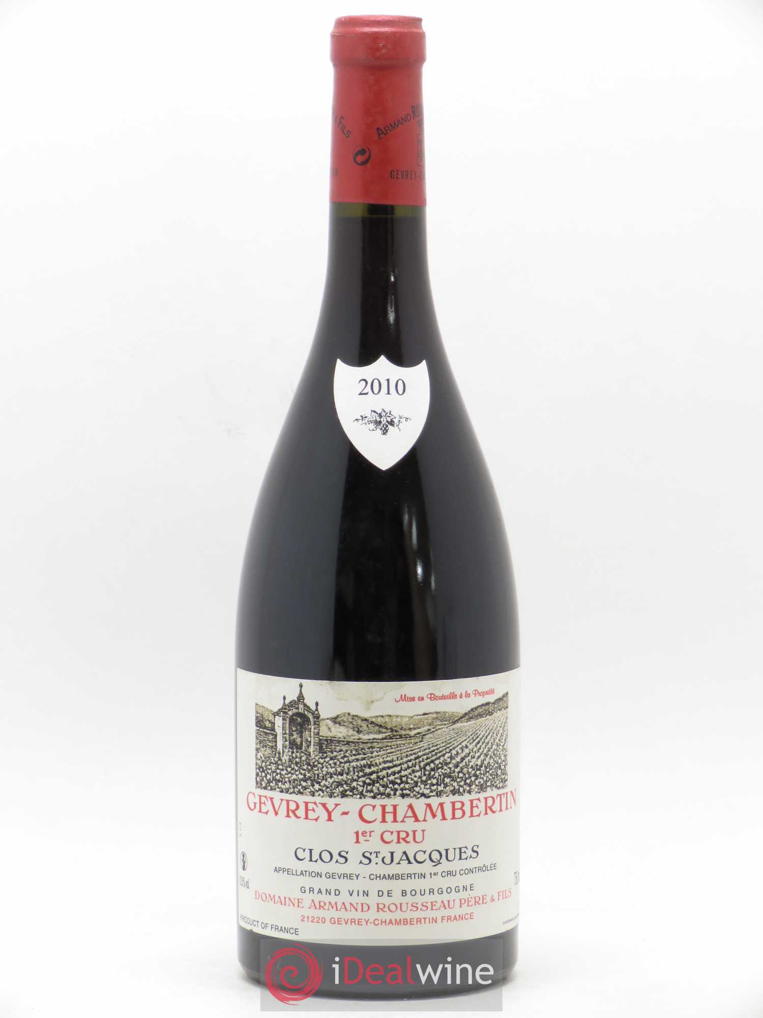 Gevrey-Chambertin 1er Cru Clos Saint-Jacques Armand Rousseau (Domaine) 2010 - Lot de 1 bouteille - 0