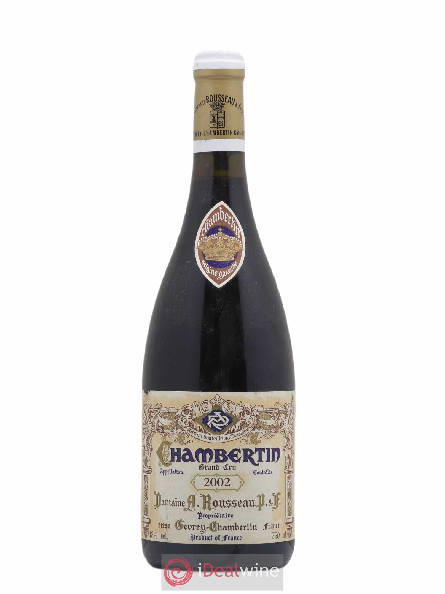 Chambertin Grand Cru Armand Rousseau (Domaine) 2002 - Lot de 1 bouteille - 0