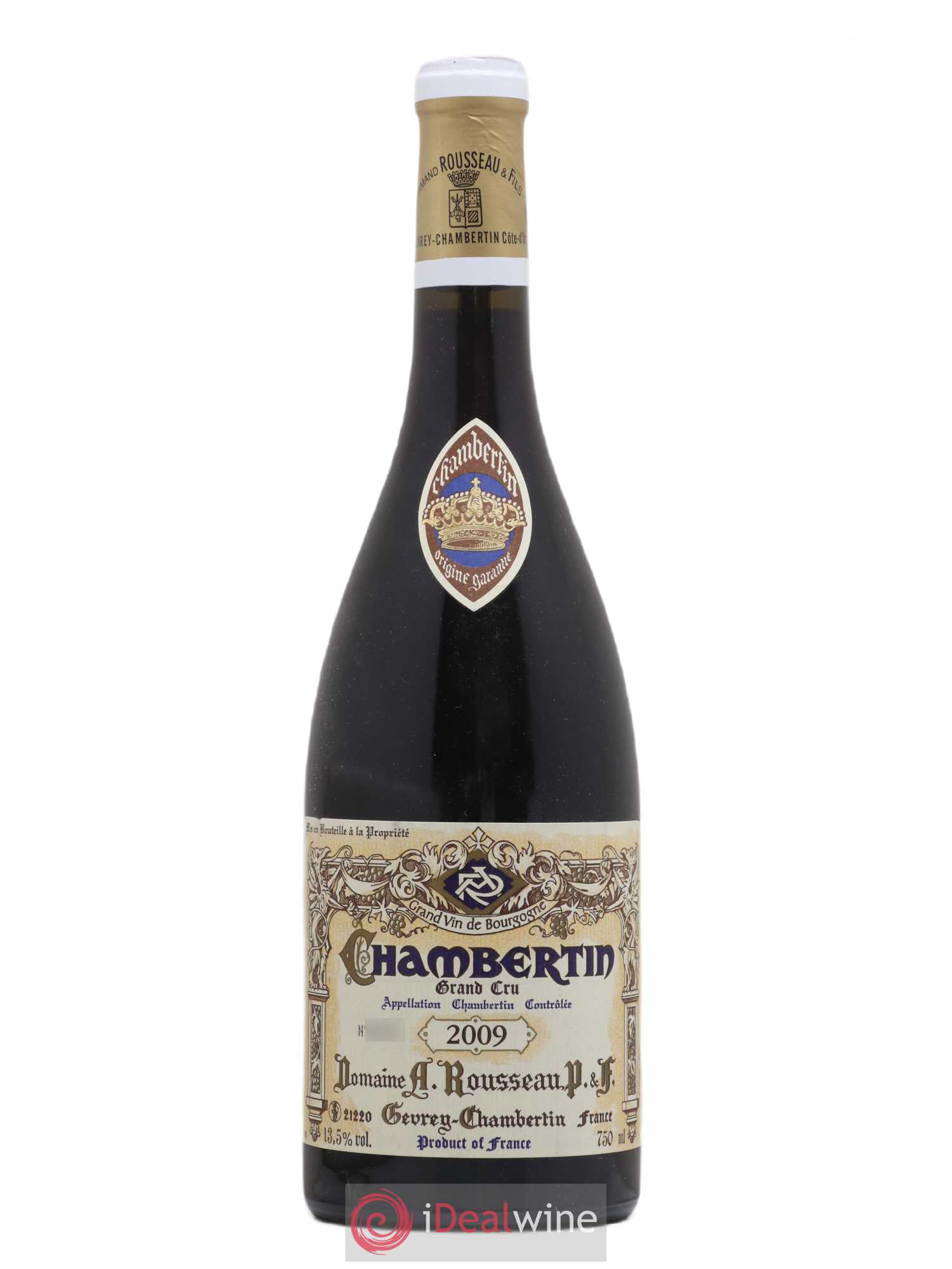 Chambertin Grand Cru Armand Rousseau (Domaine) 2009 - Lot de 1 bouteille - 0