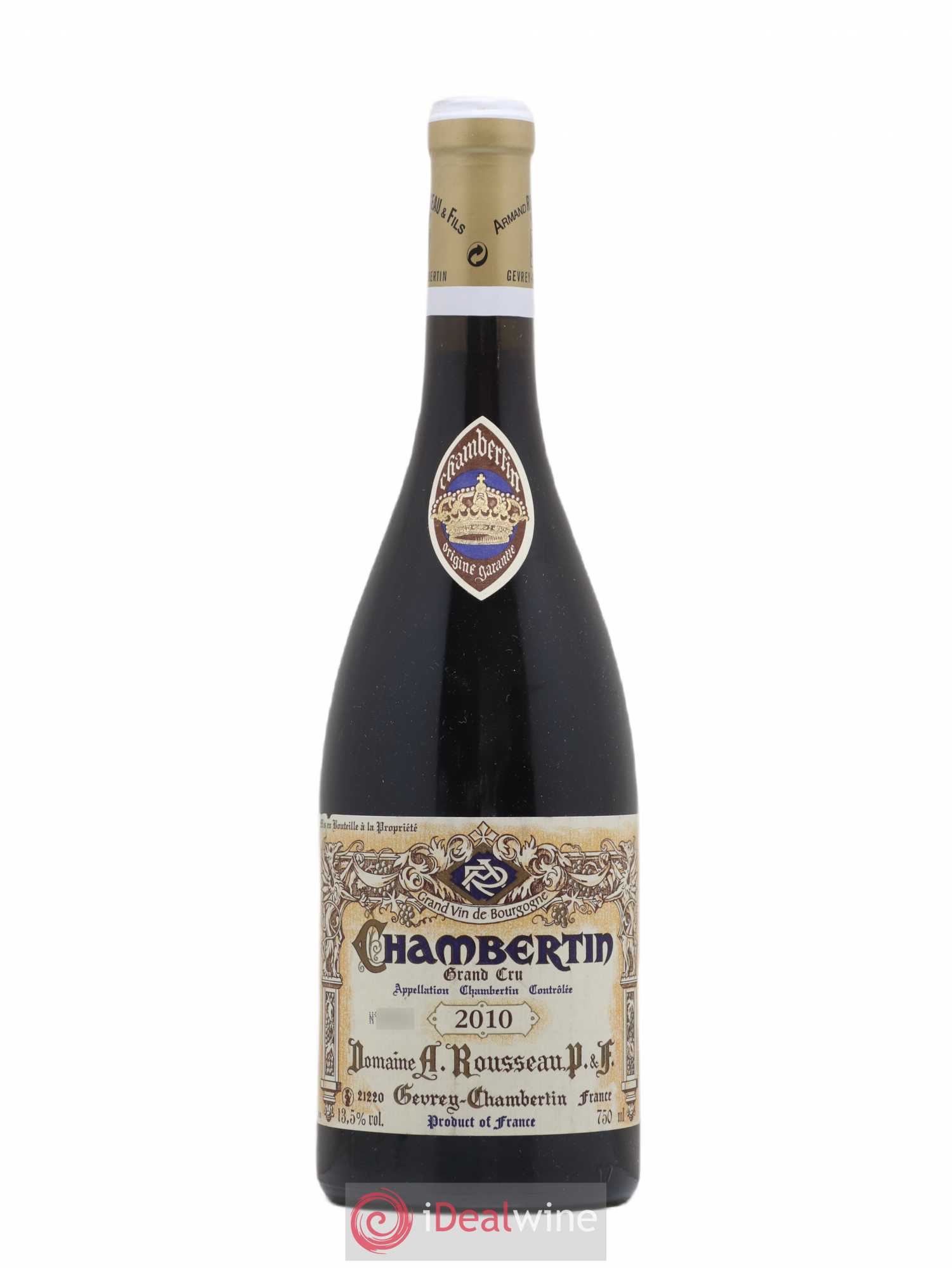 Chambertin Grand Cru Armand Rousseau (Domaine) 2010 - Lot de 1 bouteille - 0