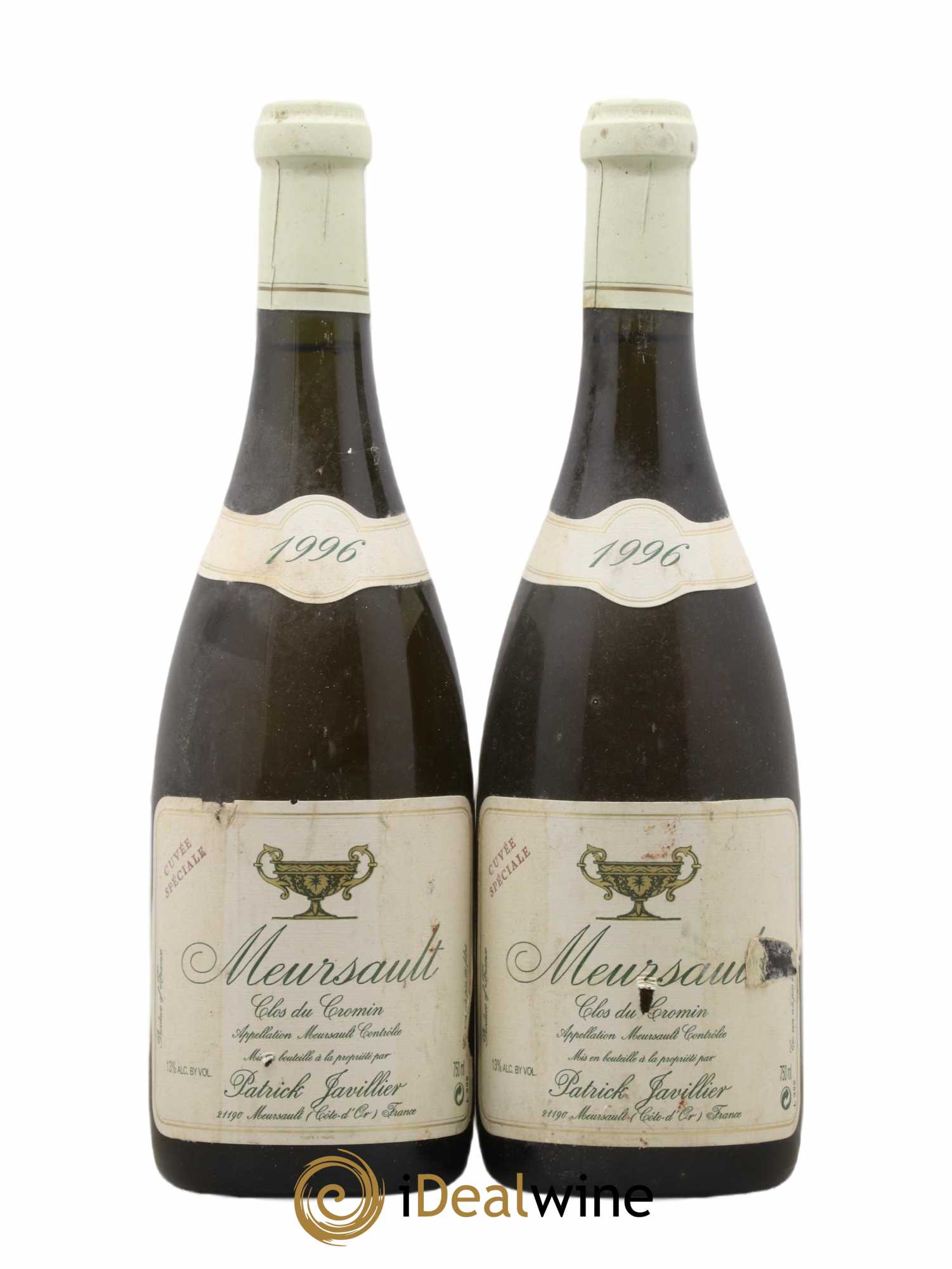 Meursault Clos du Cromin Patrick Javillier Cuvée Spéciale 1996 - Lot de 2 bouteilles - 0