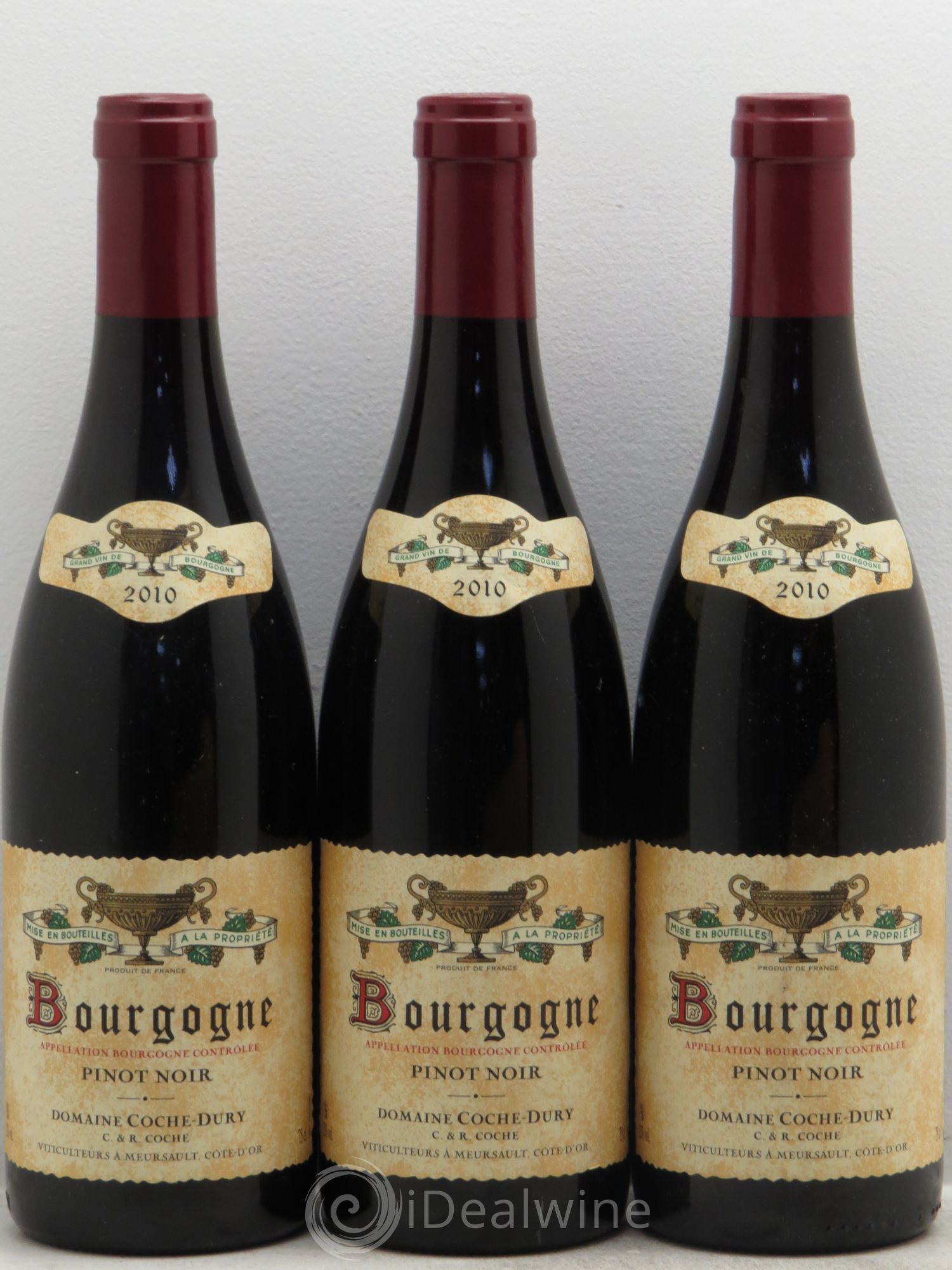Bourgogne Coche Dury (Domaine) Pinot Noir 2010 - Lot de 3 bouteilles - 0