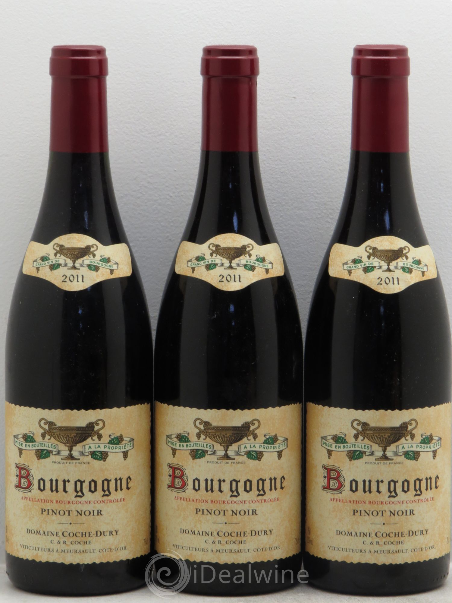 Bourgogne Coche Dury (Domaine) Pinot Noir 2011 - Lot de 3 bouteilles - 0