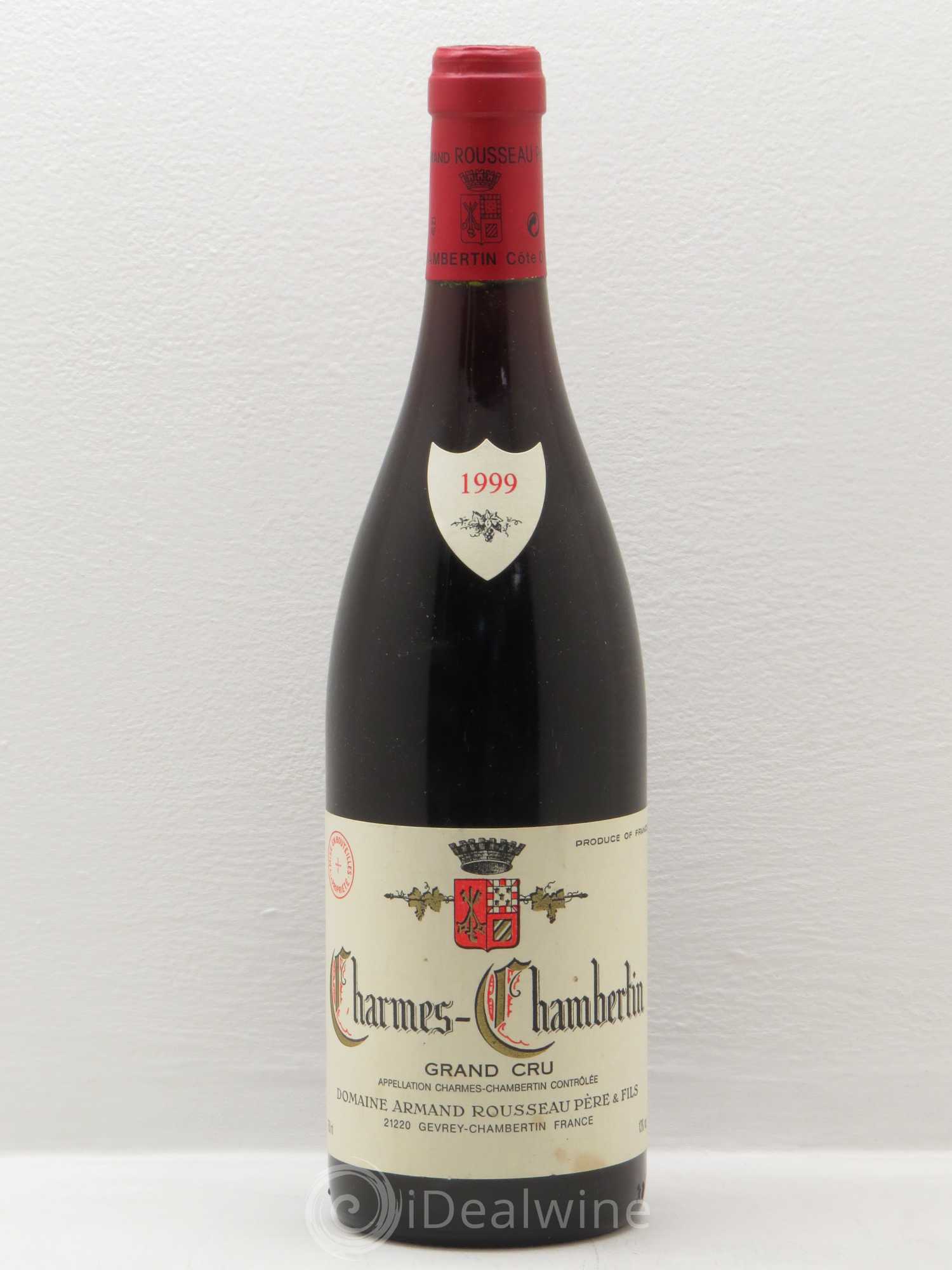 Charmes-Chambertin Grand Cru Armand Rousseau (Domaine) 1999 - Lot de 1 bouteille - 0