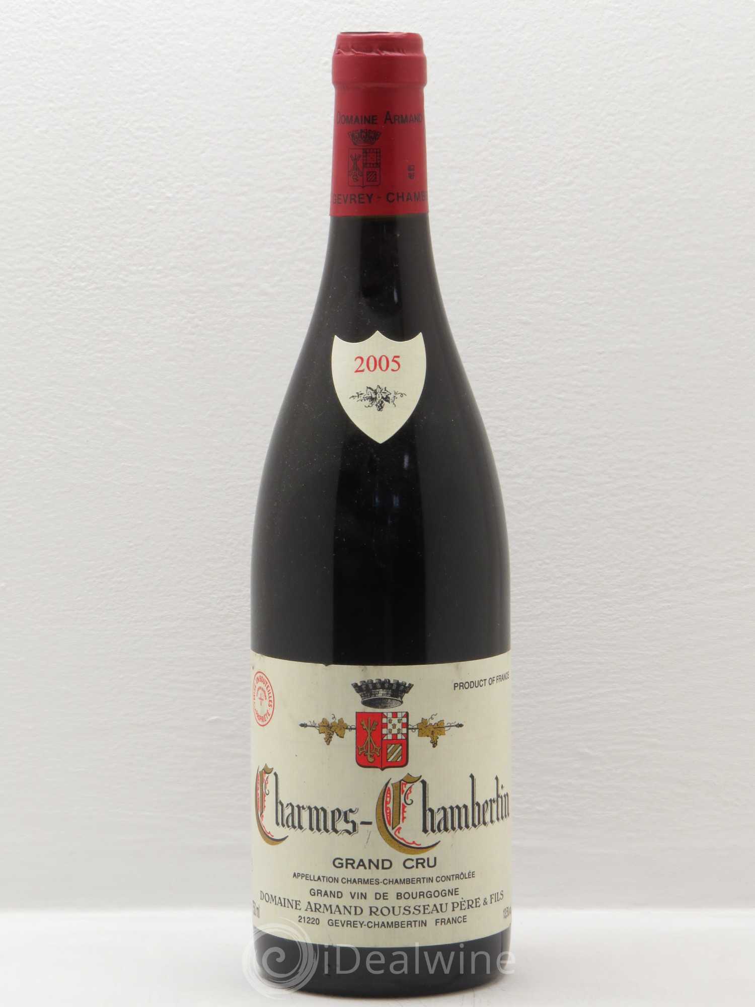 Charmes-Chambertin Grand Cru Armand Rousseau (Domaine) 2005 - Lot de 1 bouteille - 0