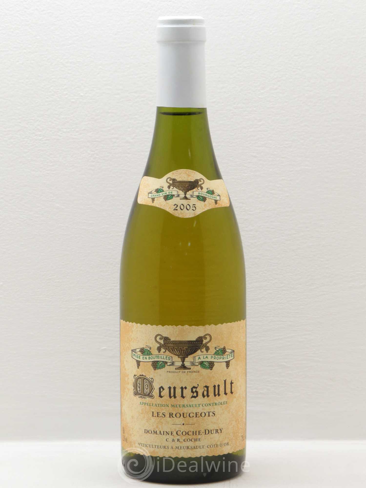 Meursault Les Rougeots Coche Dury (Domaine) 2005 - Lot de 1 bouteille - 0
