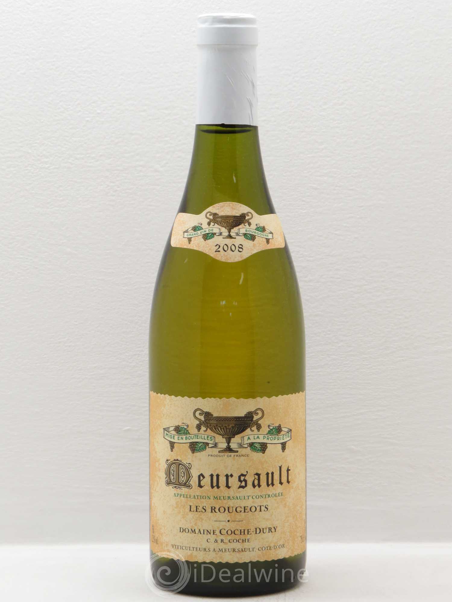 Meursault Les Rougeots Coche Dury (Domaine) 2008 - Lot de 1 bouteille - 0