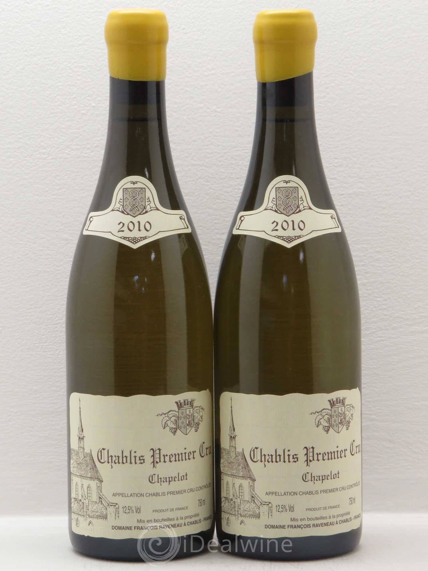 Chablis 1er Cru Chapelot Raveneau (Domaine) 2010 - Lot de 2 bouteilles - 0