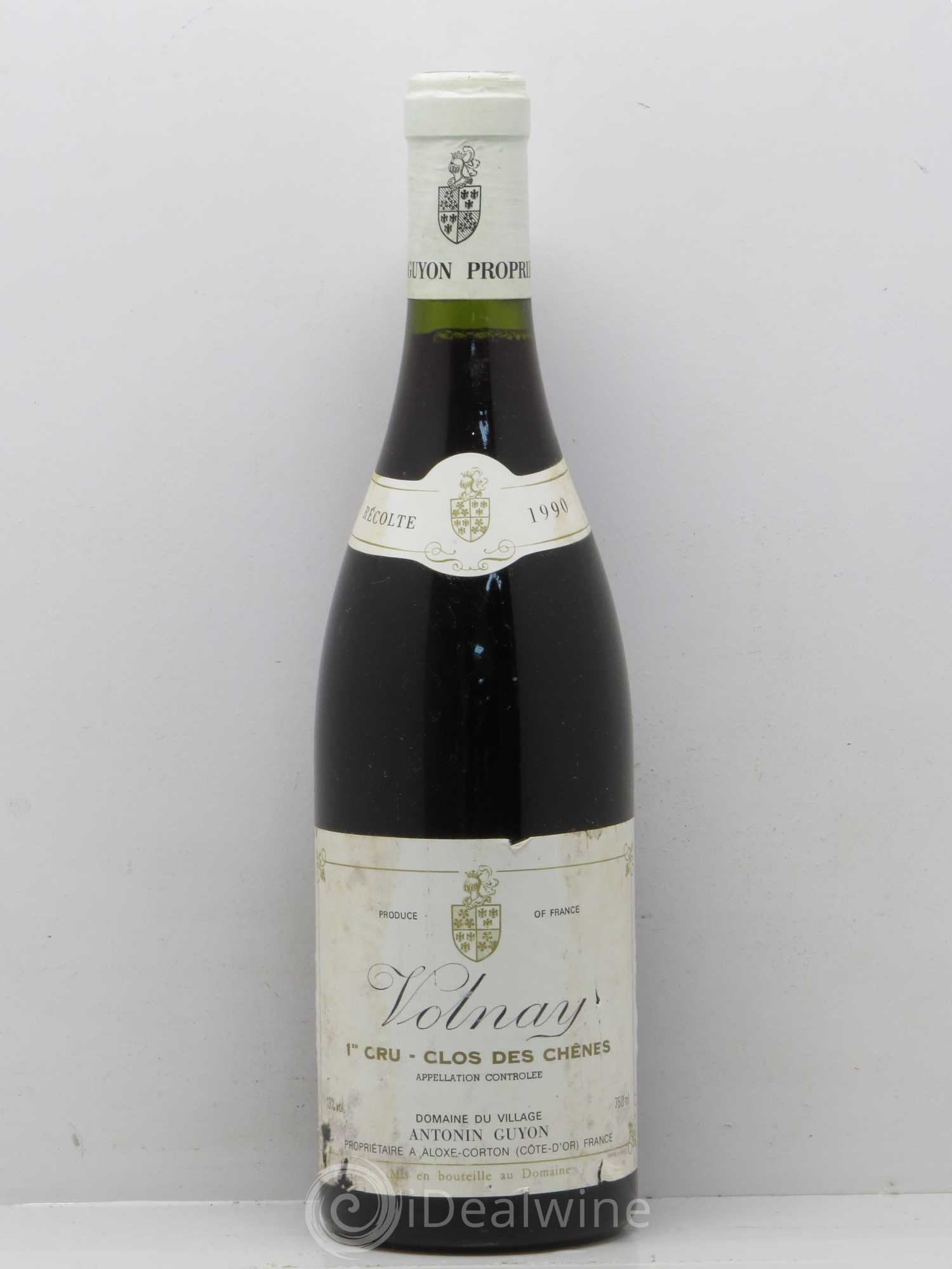 Volnay 1er Cru Clos des Chênes Antonin Guyon 1990 - Posten von 1 Flasche - 0