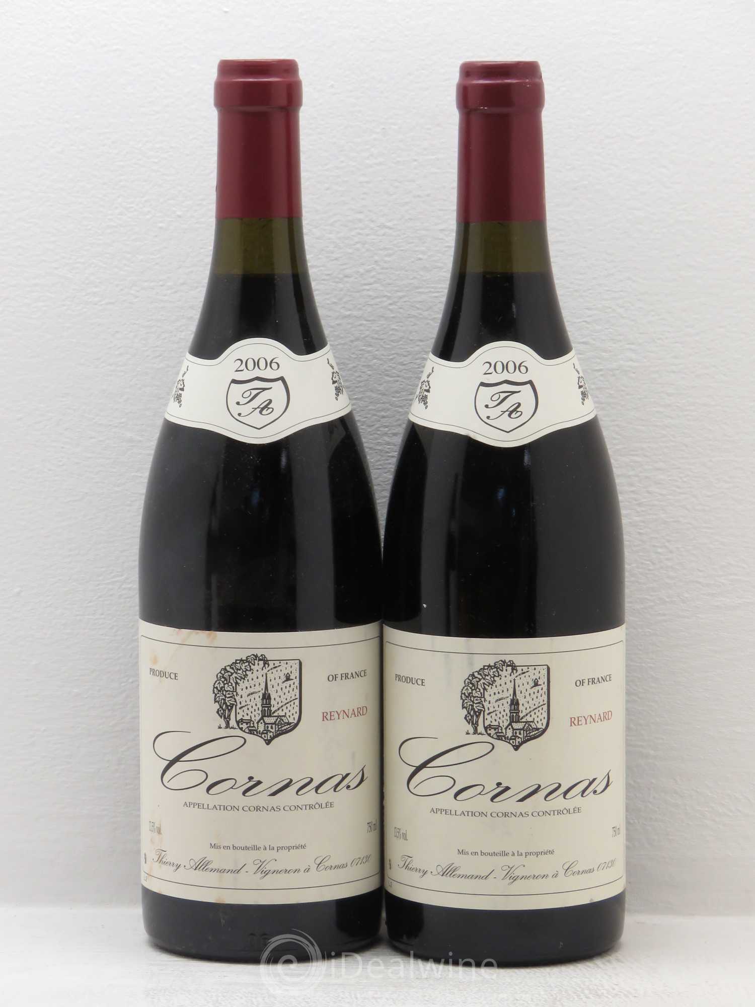 Cornas Reynard Thierry Allemand 2006 - Lot de 2 bouteilles - 0