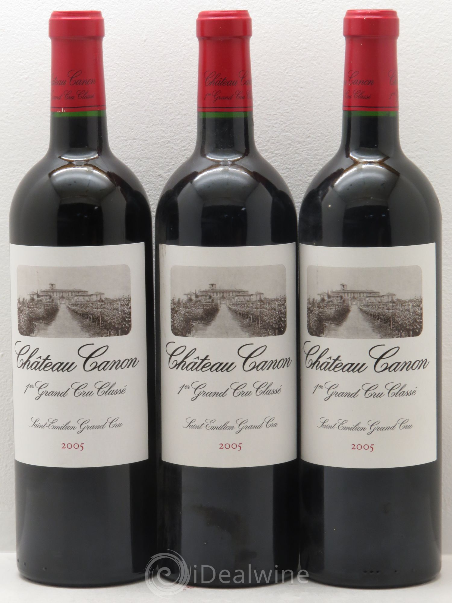 Château Canon 1er Grand Cru Classé B 2005 - Lot de 3 bouteilles - 0