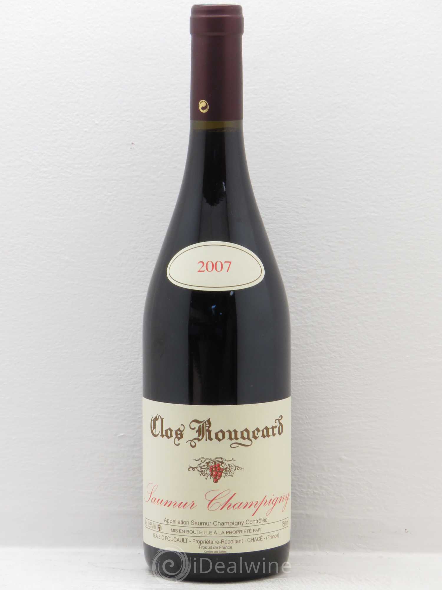 Saumur-Champigny Clos Rougeard 2007 - Lot de 1 bouteille - 0