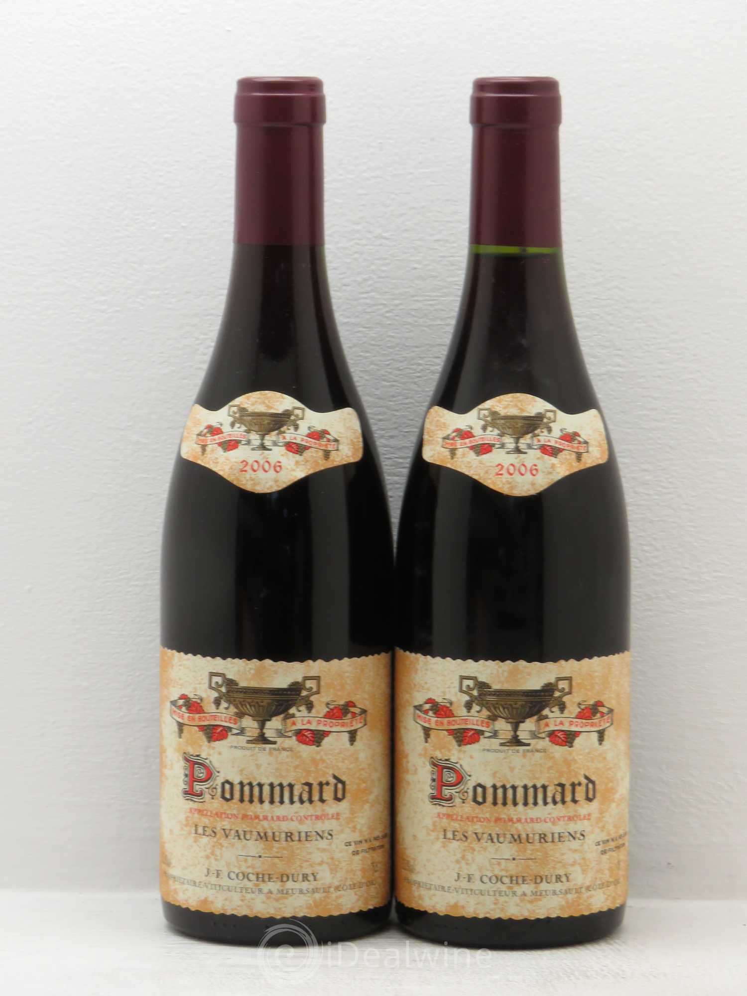 Pommard les Vaumuriens Coche Dury (Domaine) 2006 - Lot de 2 bouteilles - 0