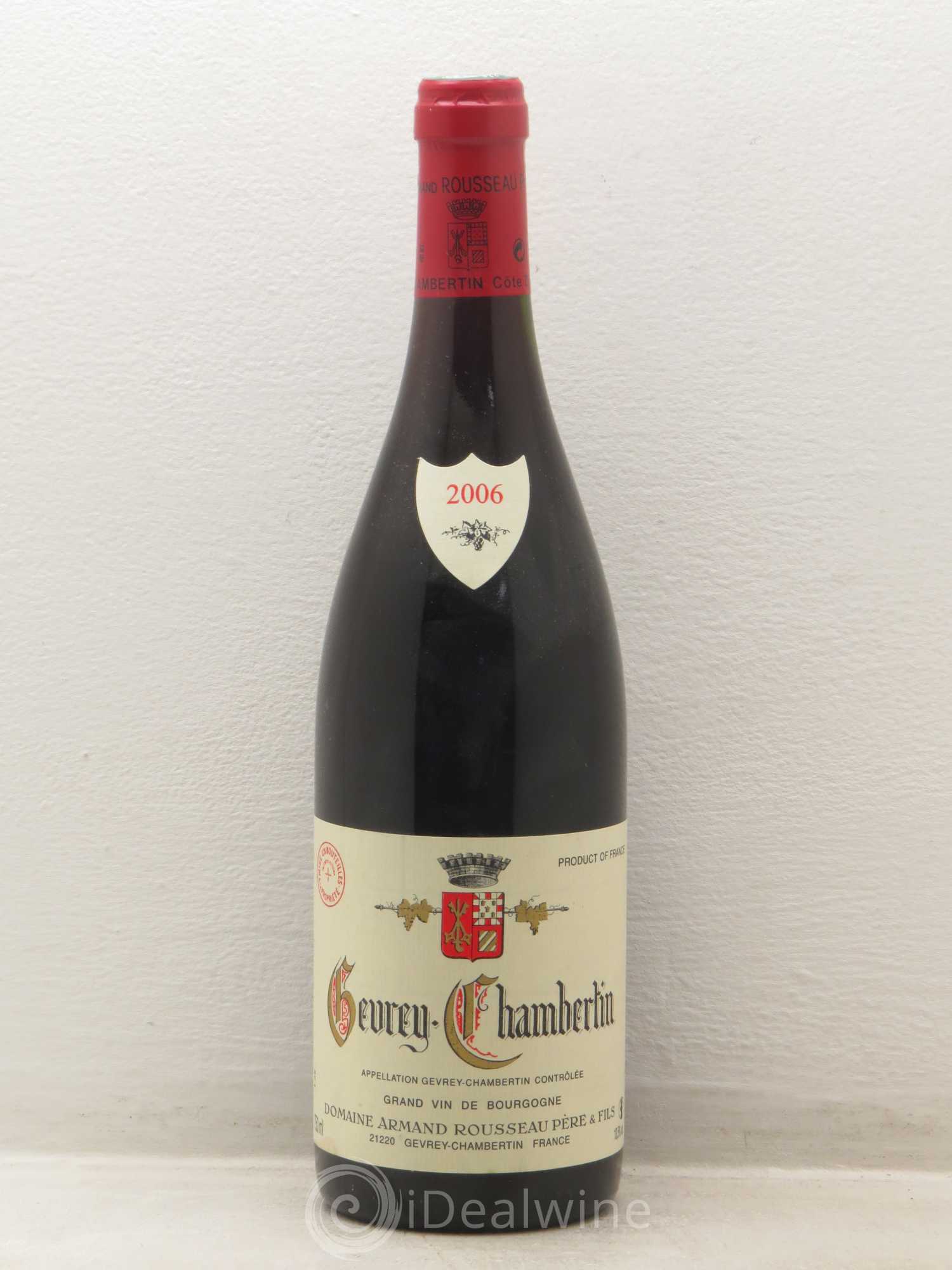 Gevrey-Chambertin Armand Rousseau (Domaine) 2006 - Lot de 1 bouteille - 0