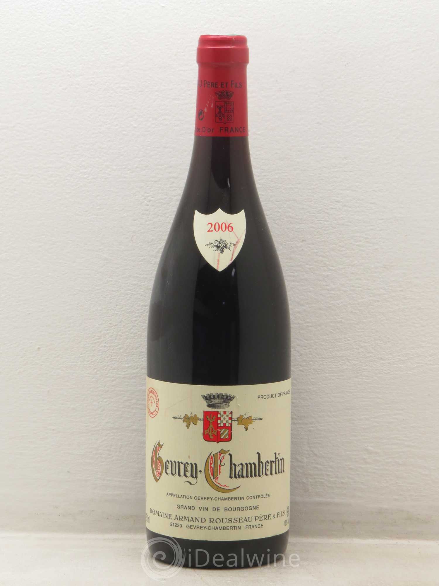 Gevrey-Chambertin Armand Rousseau (Domaine) 2006 - Lot de 1 bouteille - 0