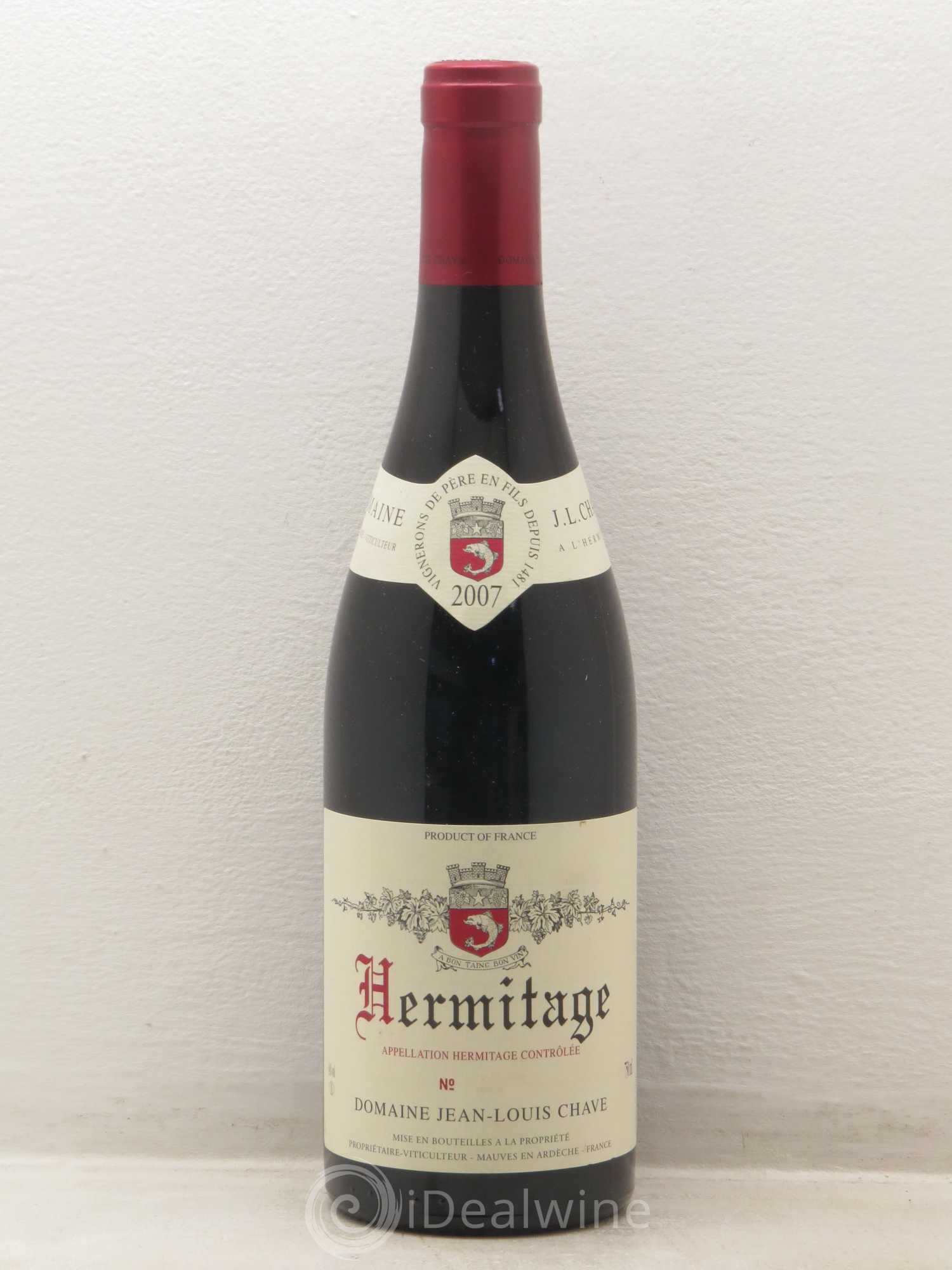 Hermitage Jean-Louis Chave 2007 - Lot de 1 bouteille - 0