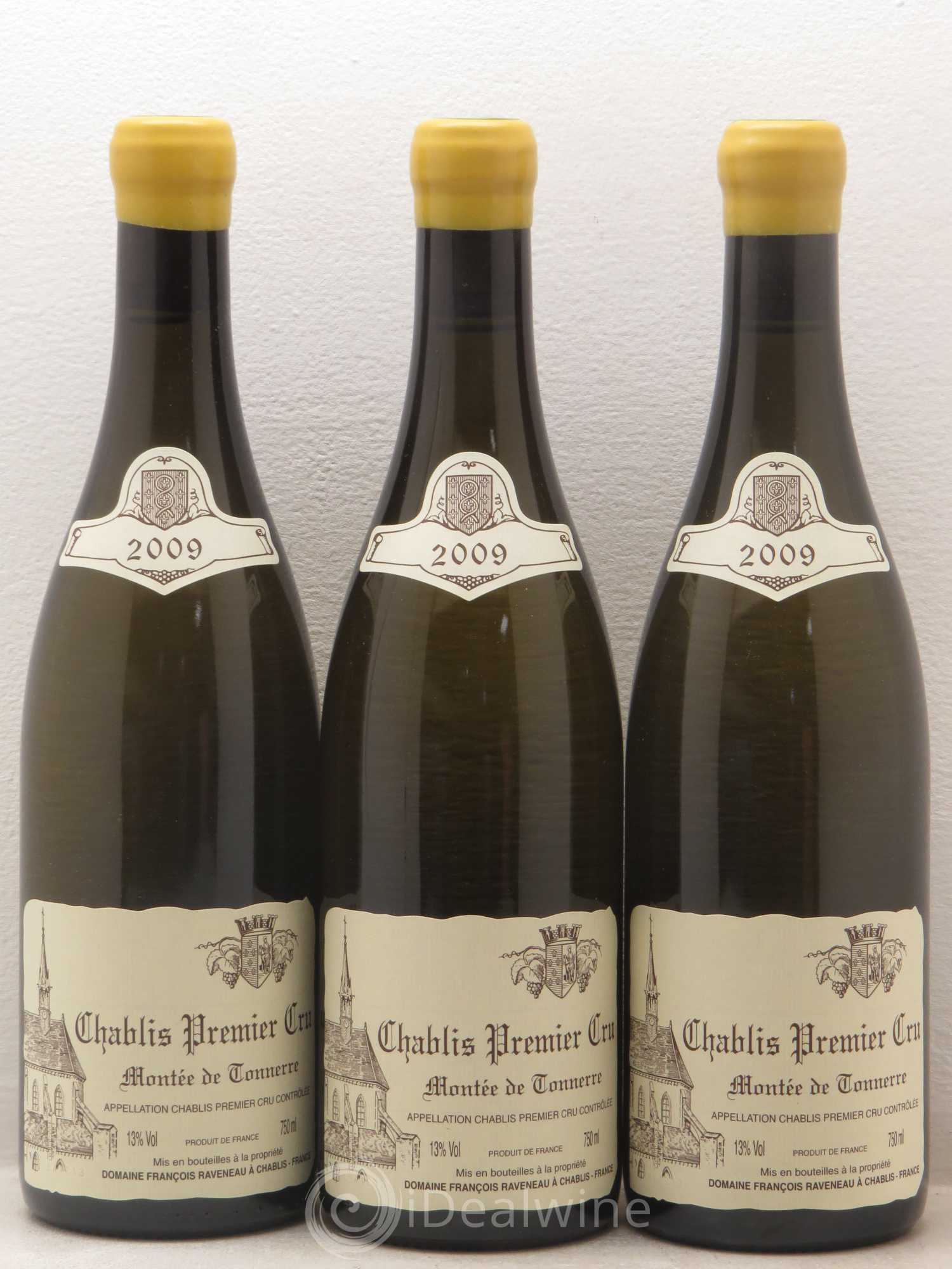Chablis 1er Cru Montée de Tonnerre Raveneau (Domaine) 2009 - Lot de 3 bouteilles - 0