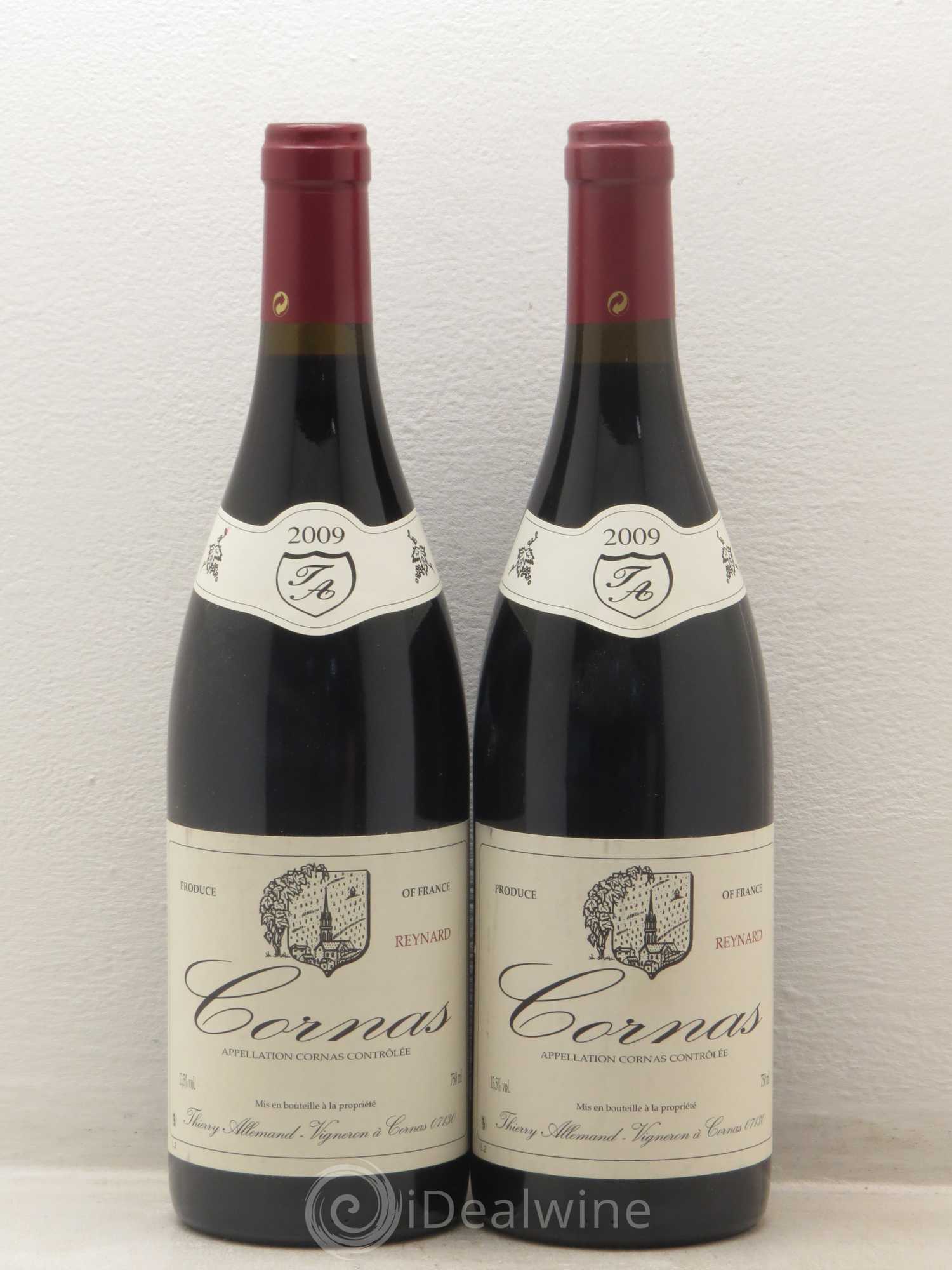 Cornas Reynard Thierry Allemand 2009 - Lot de 2 bouteilles - 0
