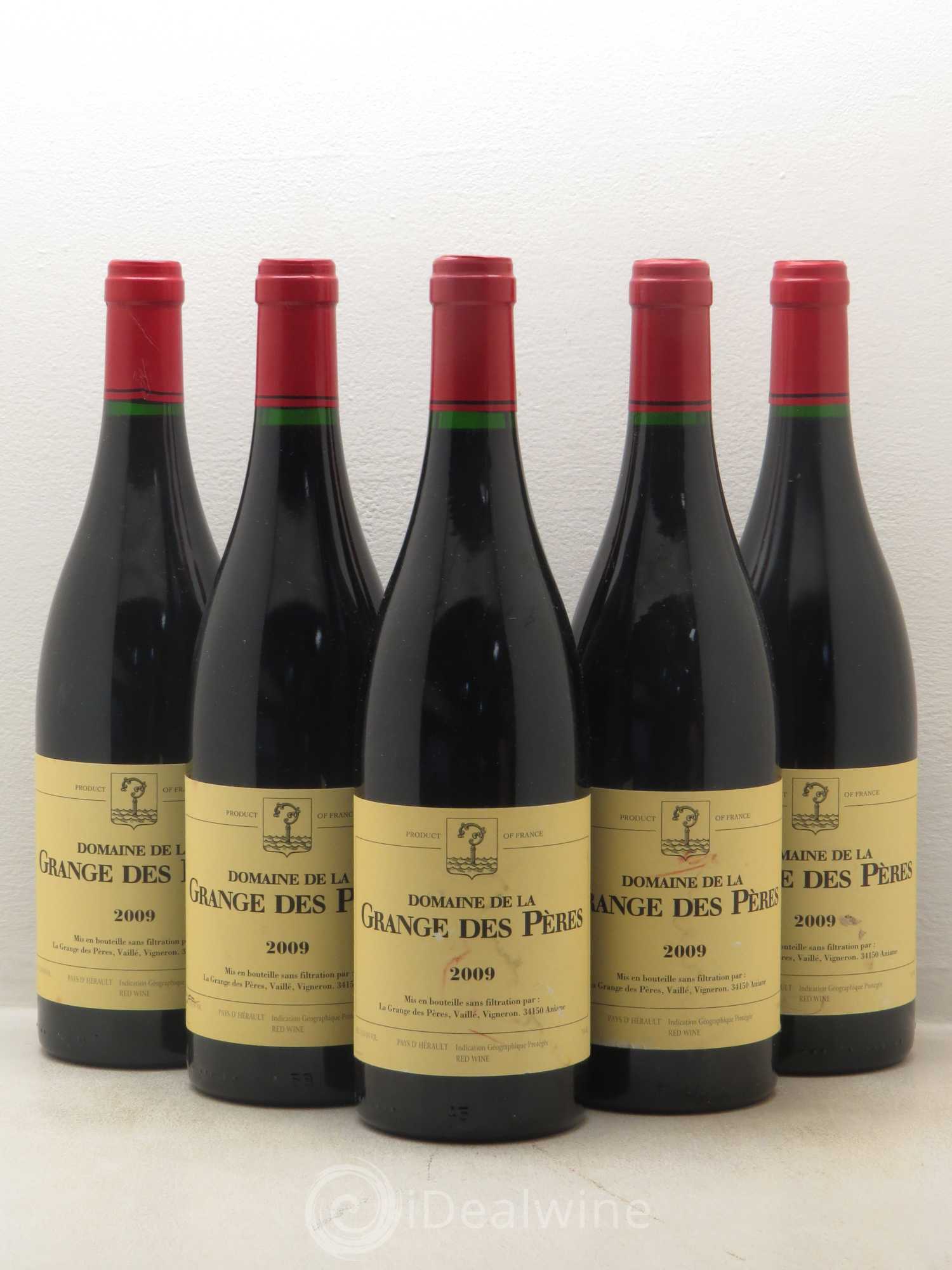 Pays d'Hérault Grange des Pères Laurent Vaillé 2009 - Lot de 5 bouteilles - 0