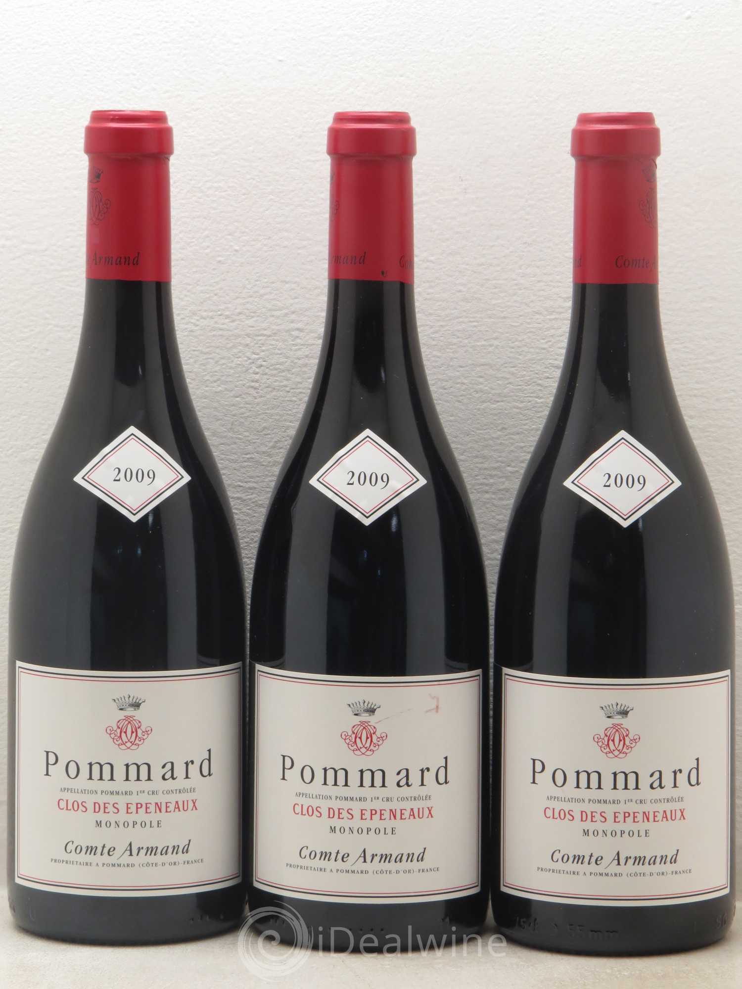 Pommard 1er Cru Clos des Epeneaux Comte Armand 2009 - Lot de 3 bouteilles - 0