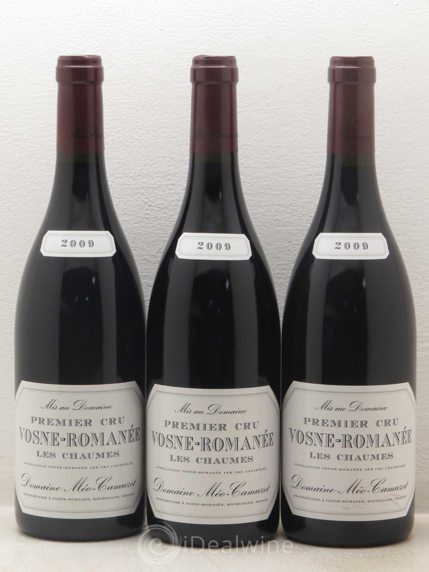 Vosne-Romanée 1er Cru Les Chaumes Méo-Camuzet (Domaine) 2009 - Lot de 3 bouteilles - 0