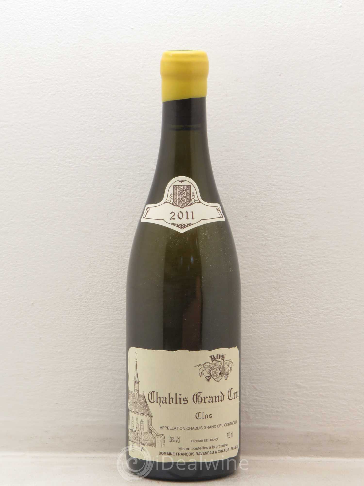 Chablis Grand Cru Clos Raveneau (Domaine) 2011 - Lot de 1 bouteille - 0