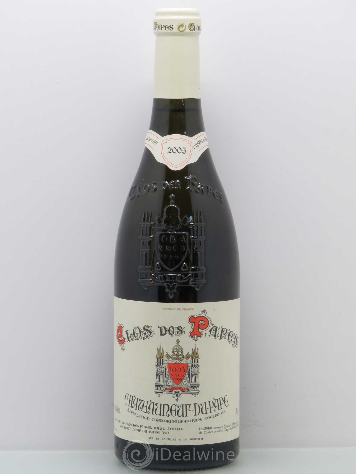 Châteauneuf-du-Pape Clos des Papes - Paul Avril 2005 - Lot de 1 bouteille - 0