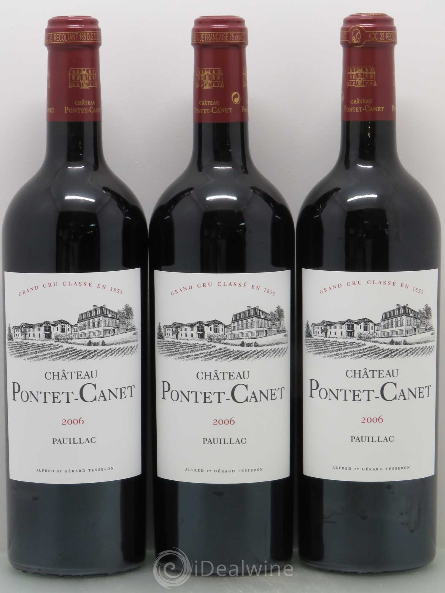 Château Pontet Canet 5ème Grand Cru Classé 2006 - Lot de 6 bouteilles - 1