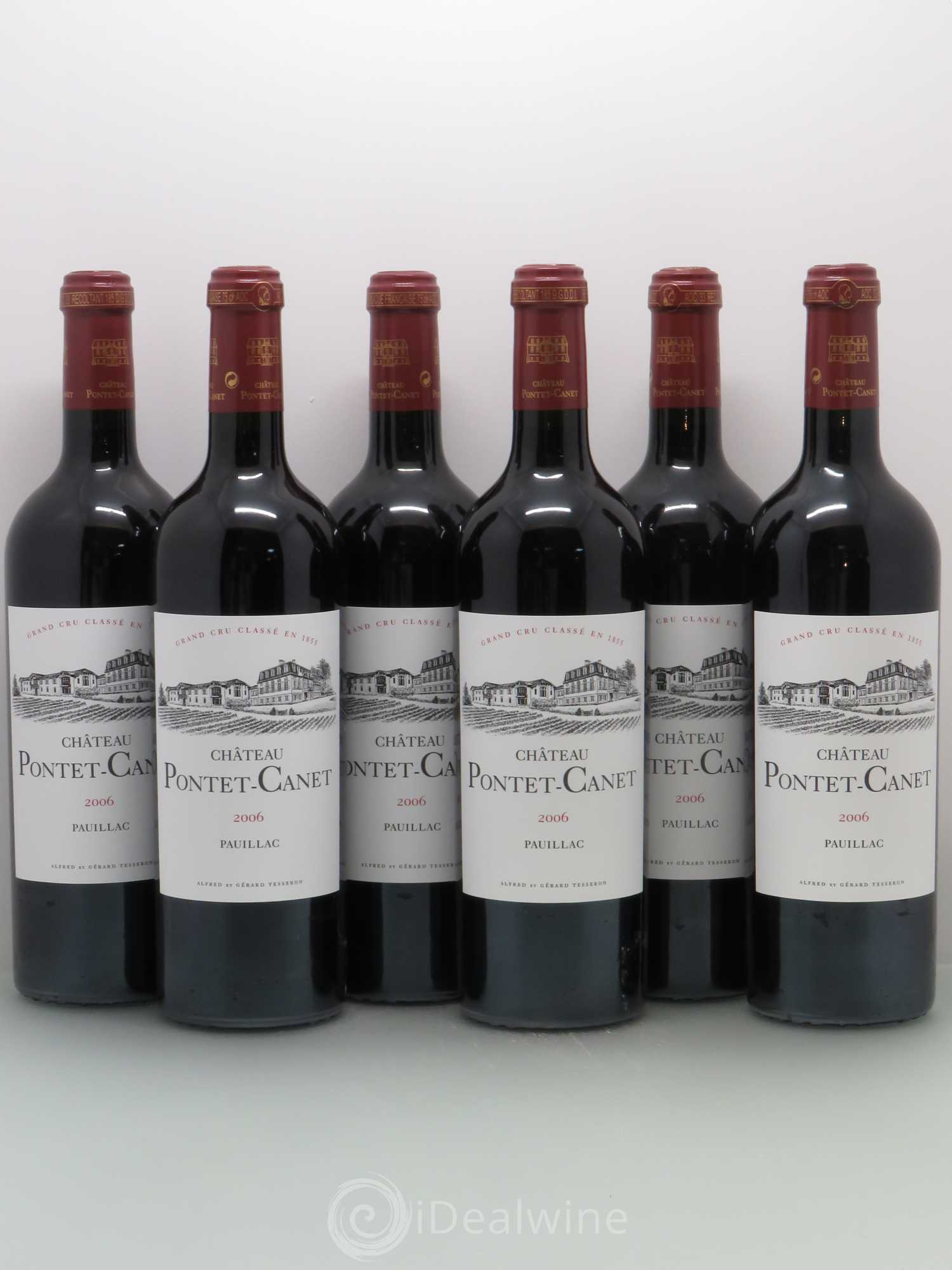 Château Pontet Canet 5ème Grand Cru Classé 2006 - Lot de 6 bouteilles - 0