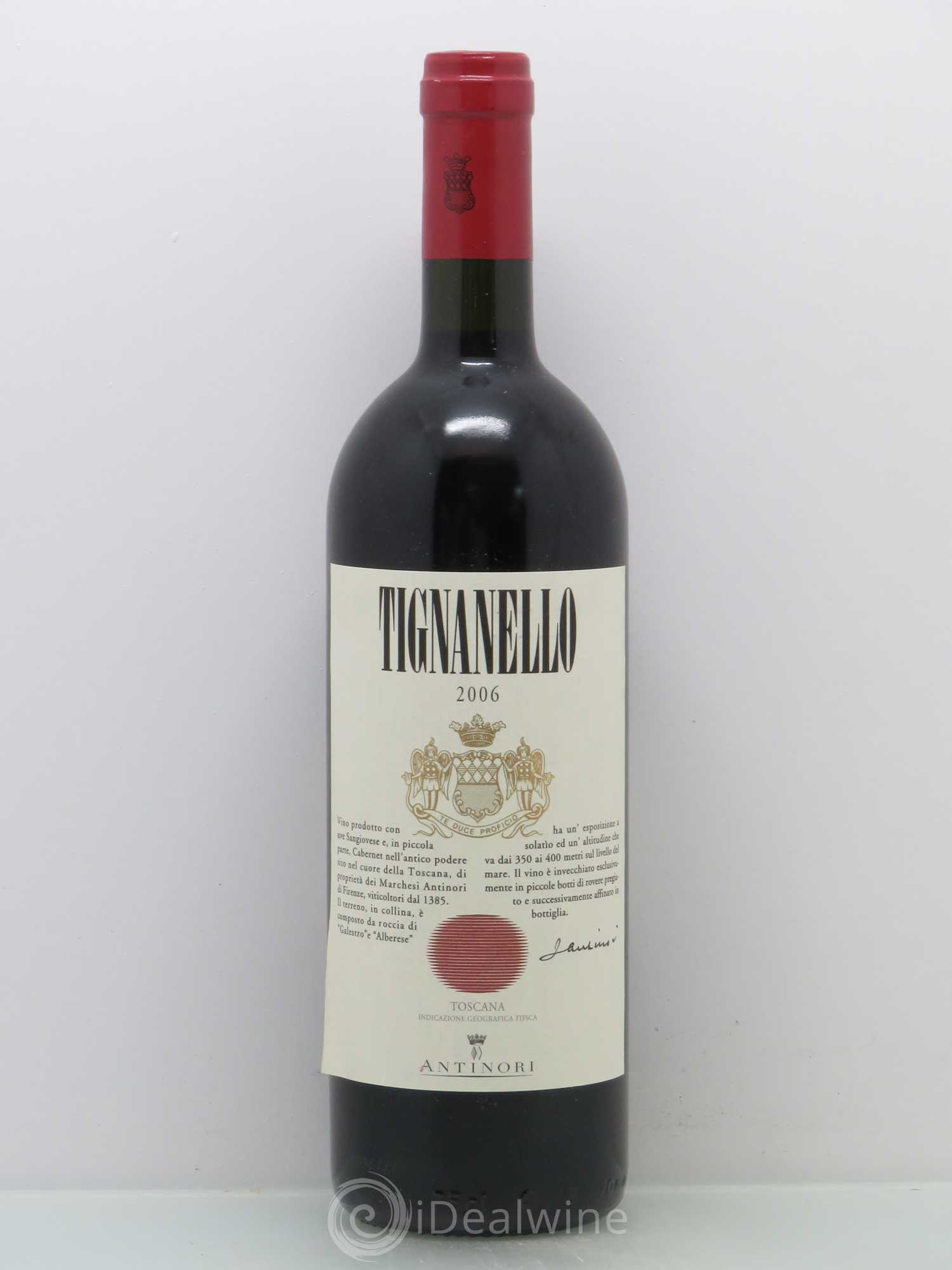 Toscana IGT Tignanello Tenuta Tignanello - Marchesi Antinori 2006 - Lot de 1 bouteille - 0