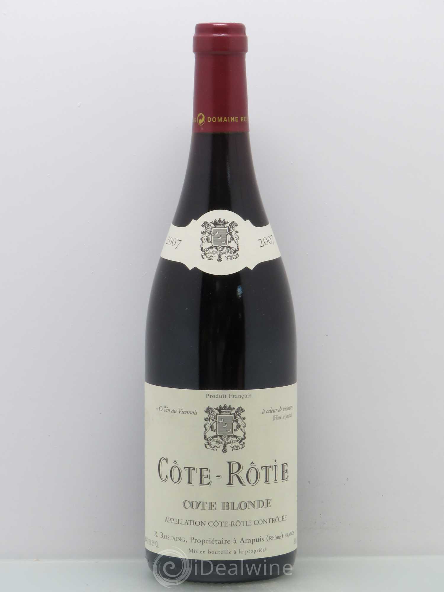 Côte-Rôtie Côte Blonde René Rostaing 2007 - Posten von 1 Flasche - 0