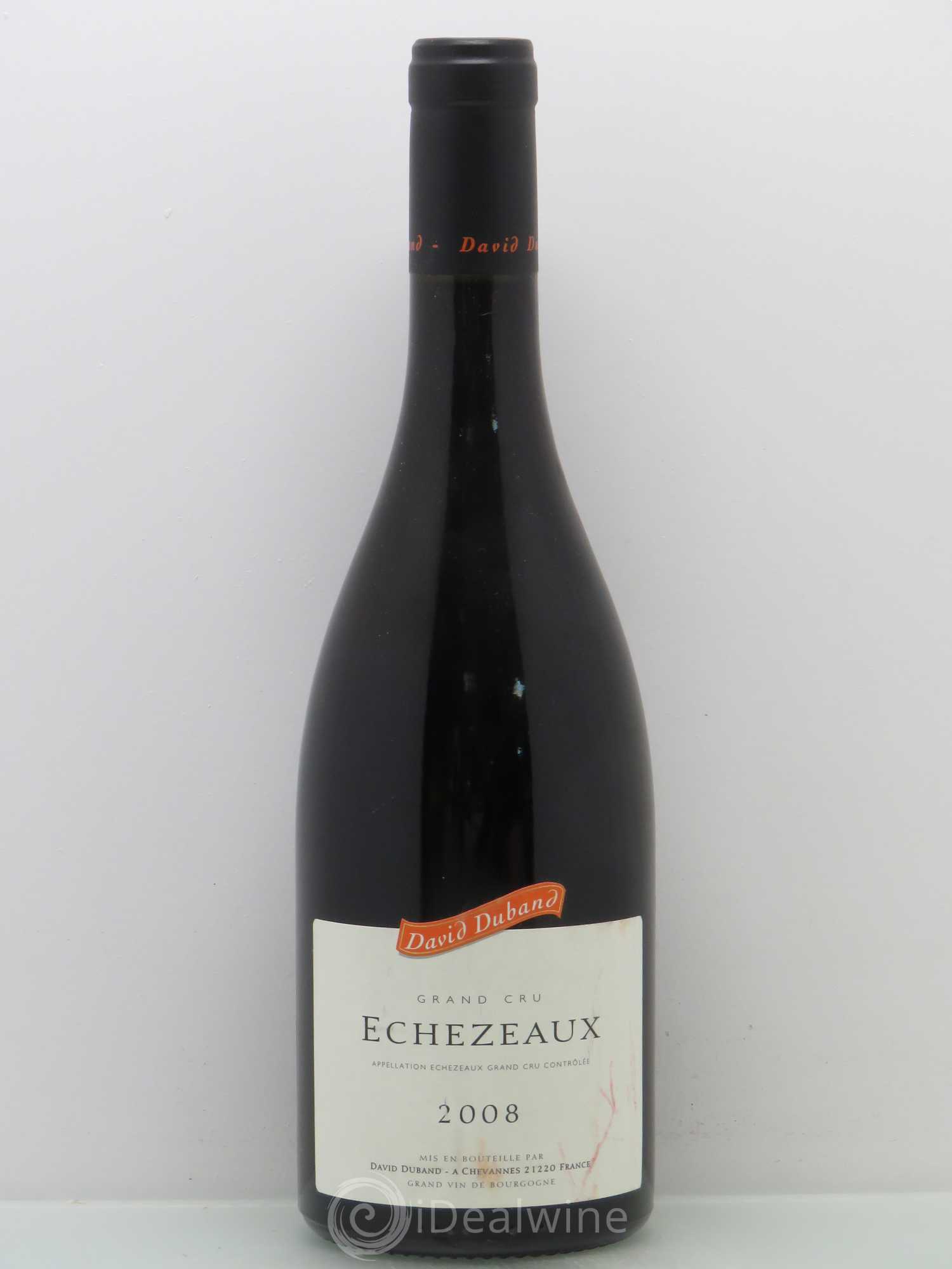 Echezeaux Grand Cru David Duband (Domaine) 2008 - Lot de 1 bouteille - 0