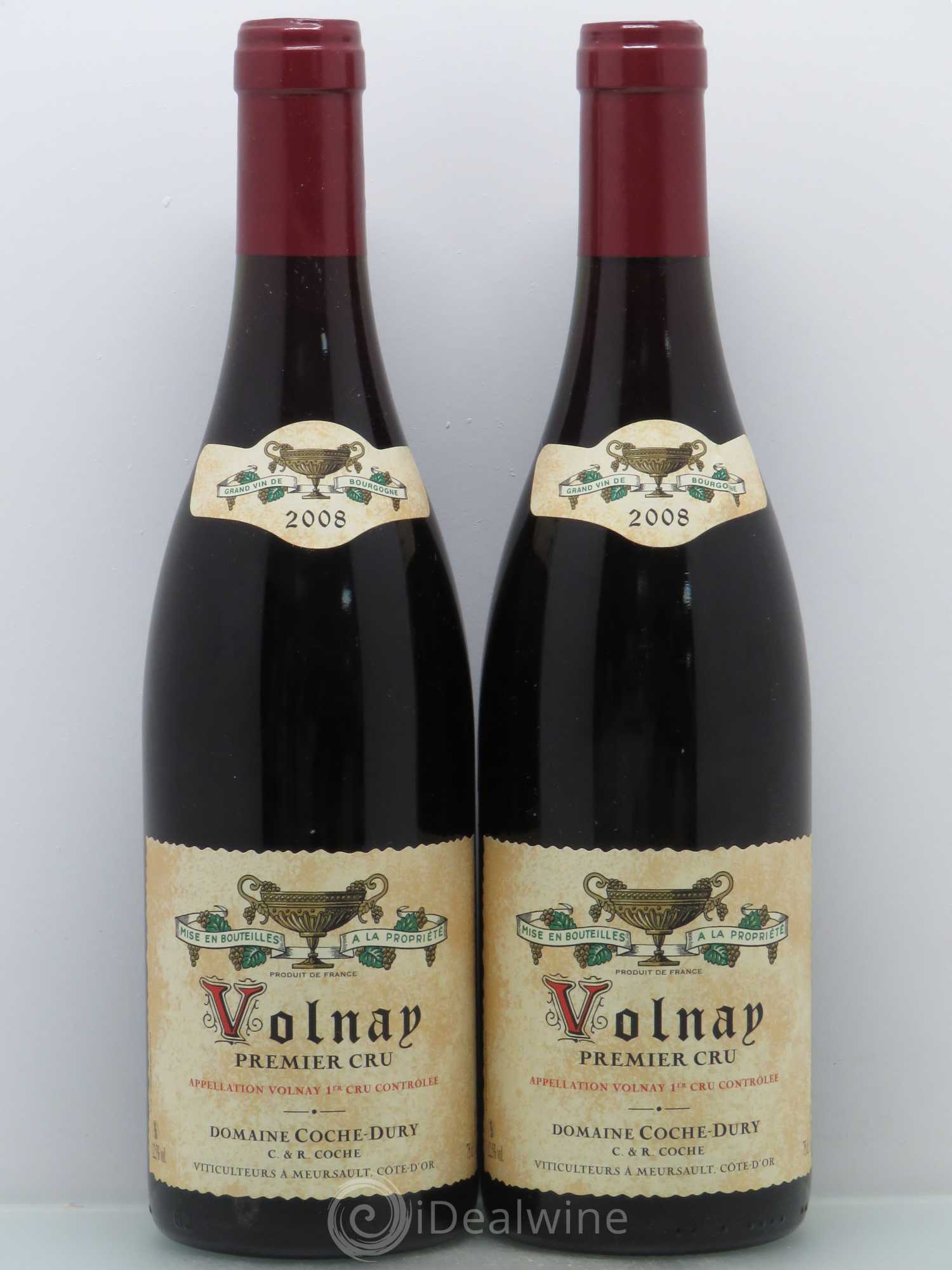 Volnay 1er Cru Coche Dury (Domaine) 2008 - Lot de 2 bouteilles - 0