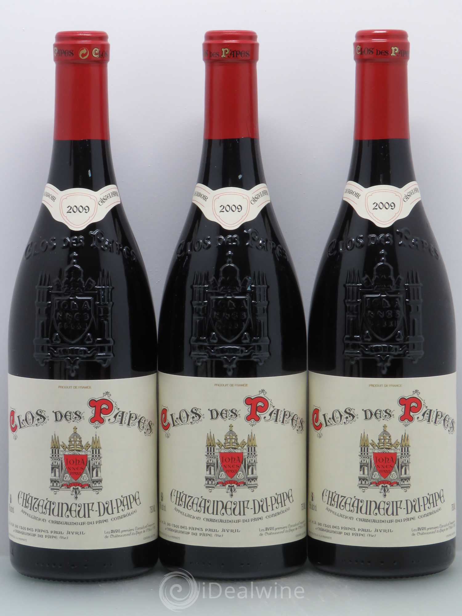 Châteauneuf-du-Pape Clos des Papes - Paul Avril 2009 - Lot de 6 bouteilles - 1