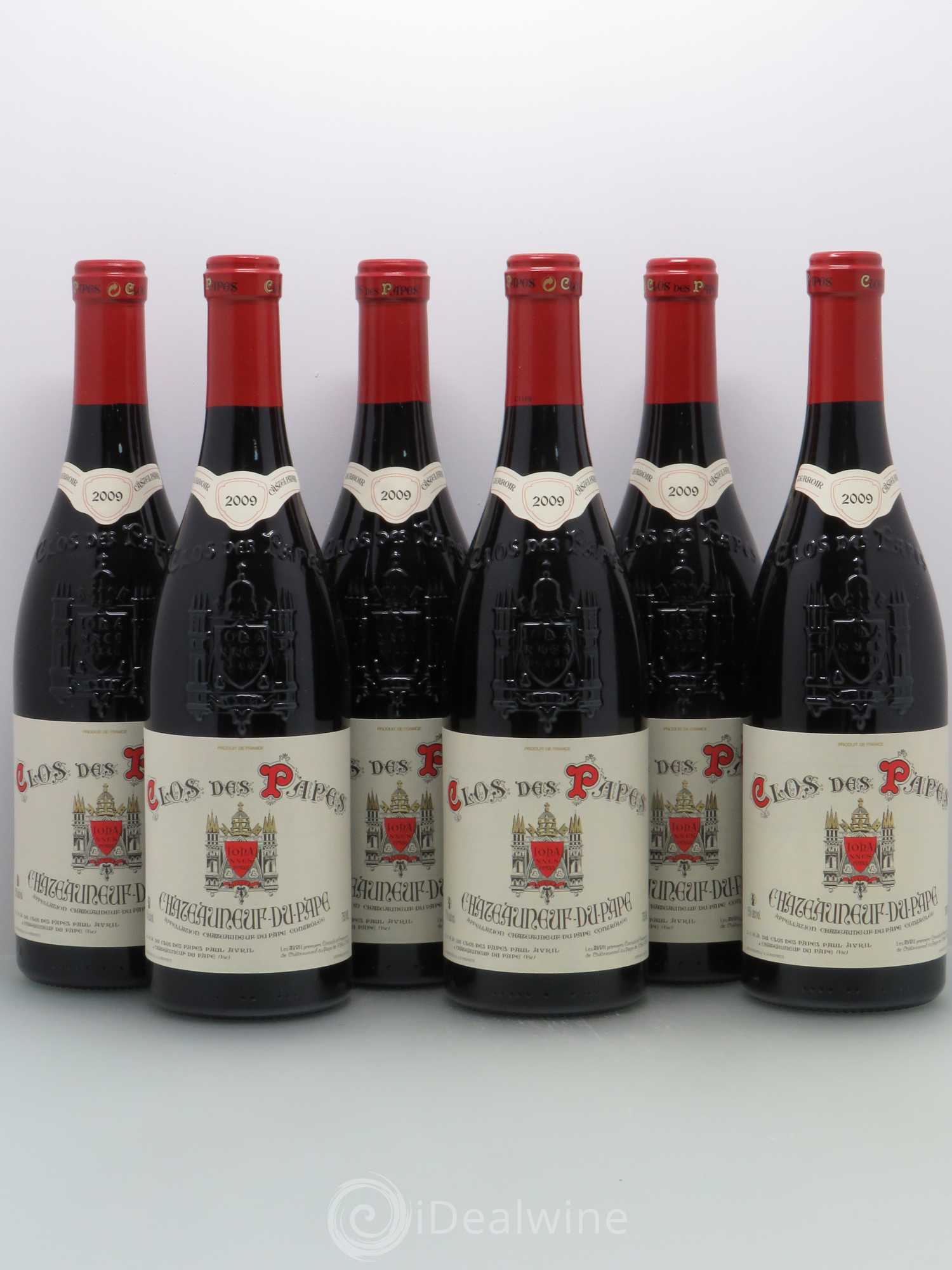 Châteauneuf-du-Pape Clos des Papes - Paul Avril 2009 - Lot de 6 bouteilles - 0