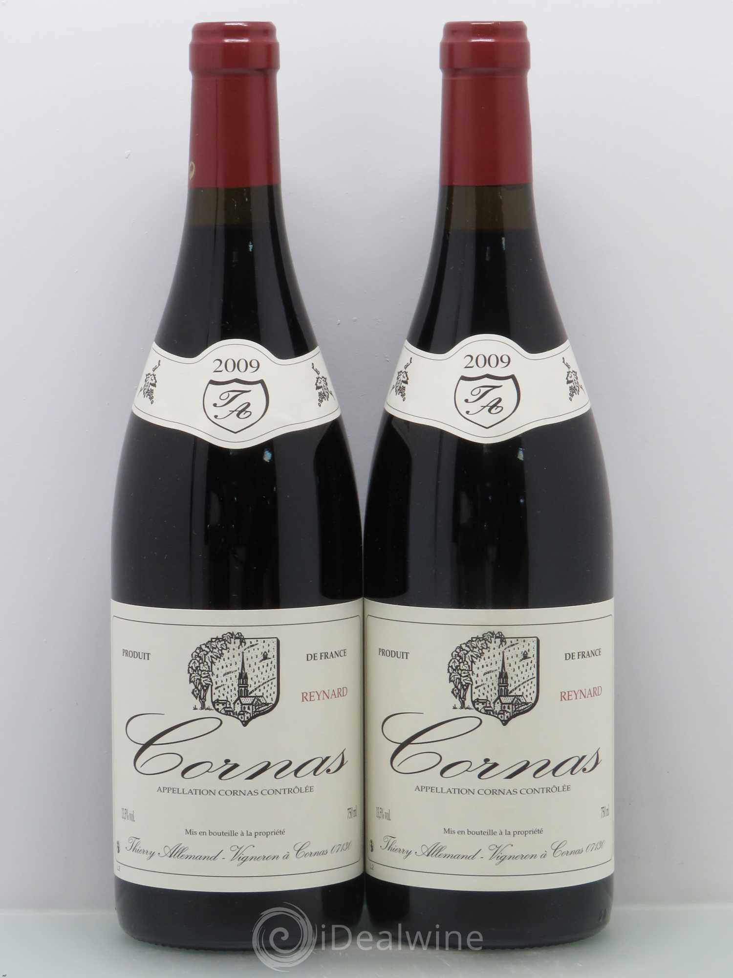Cornas Reynard Thierry Allemand 2009 - Lot de 2 bouteilles - 0