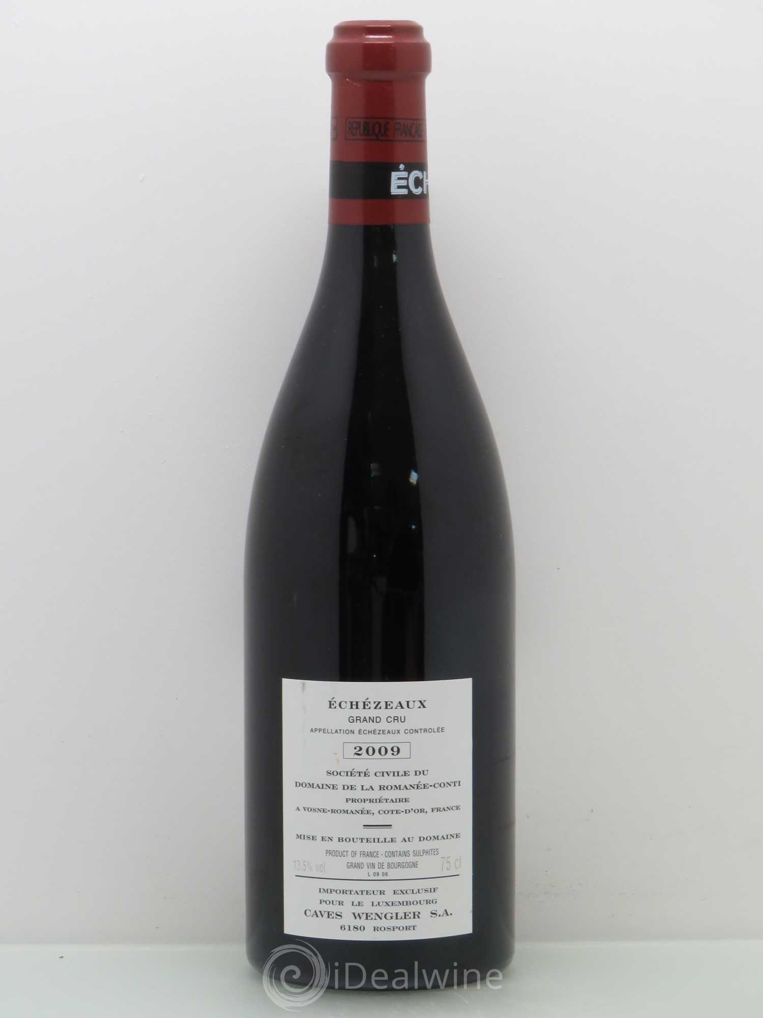 Echezeaux Grand Cru Domaine de la Romanée-Conti 2009 - Lot de 1 bouteille - 1