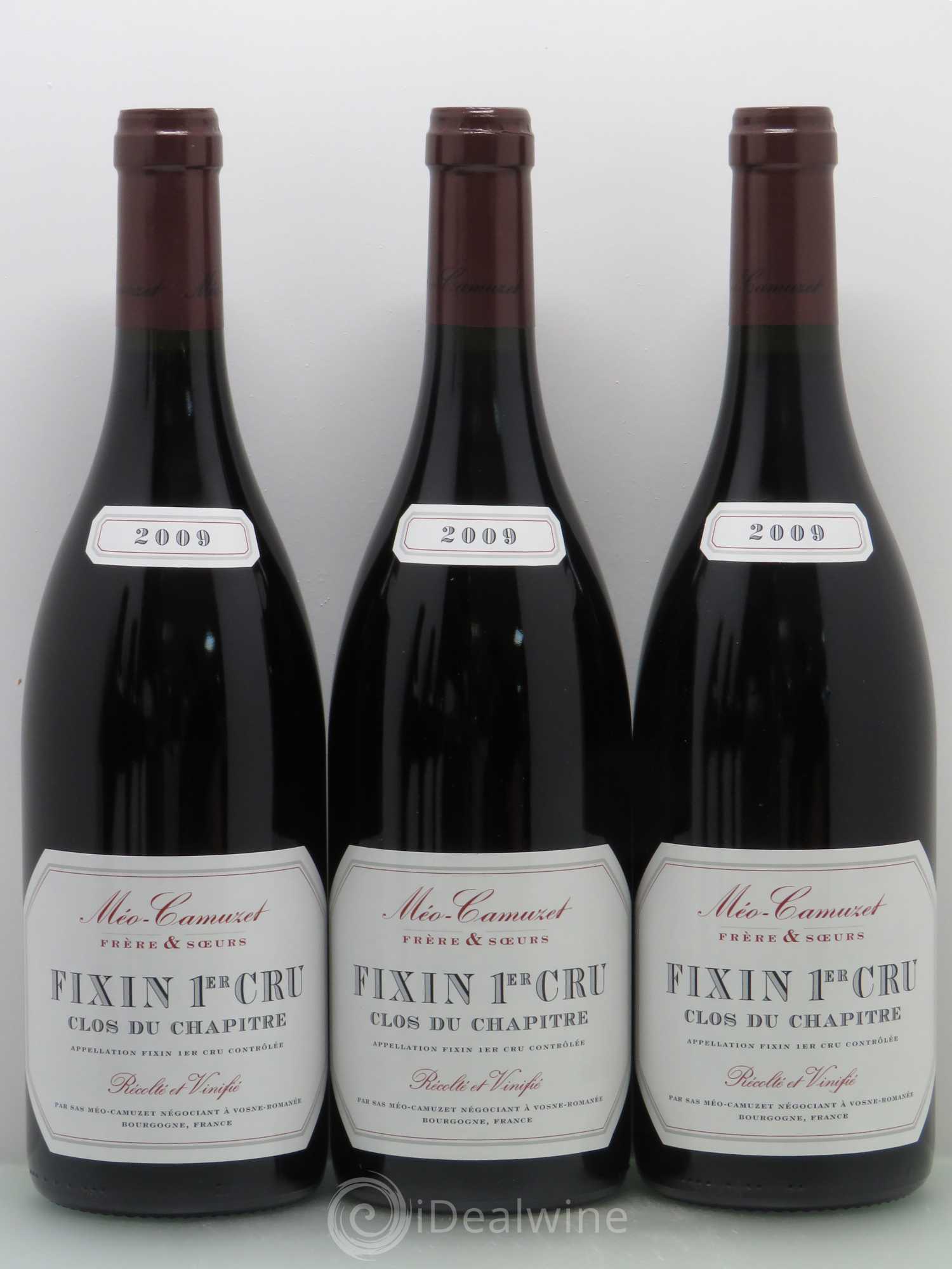 Fixin 1er Cru Clos du Chapitre Méo-Camuzet (Frère & Soeurs) 2009 - Lot de 6 bouteilles - 1