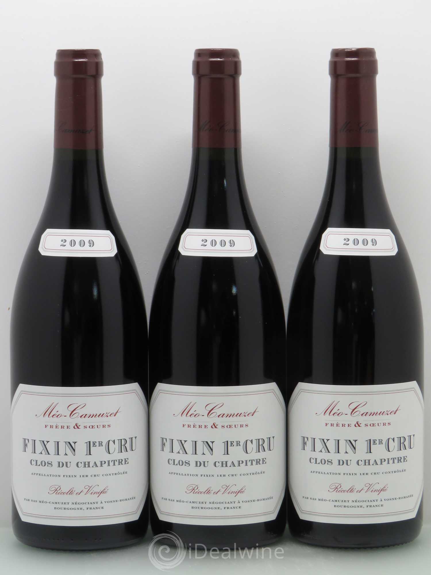Fixin 1er Cru Clos du Chapitre Méo-Camuzet (Frère & Soeurs) 2009 - Lot de 3 bouteilles - 0