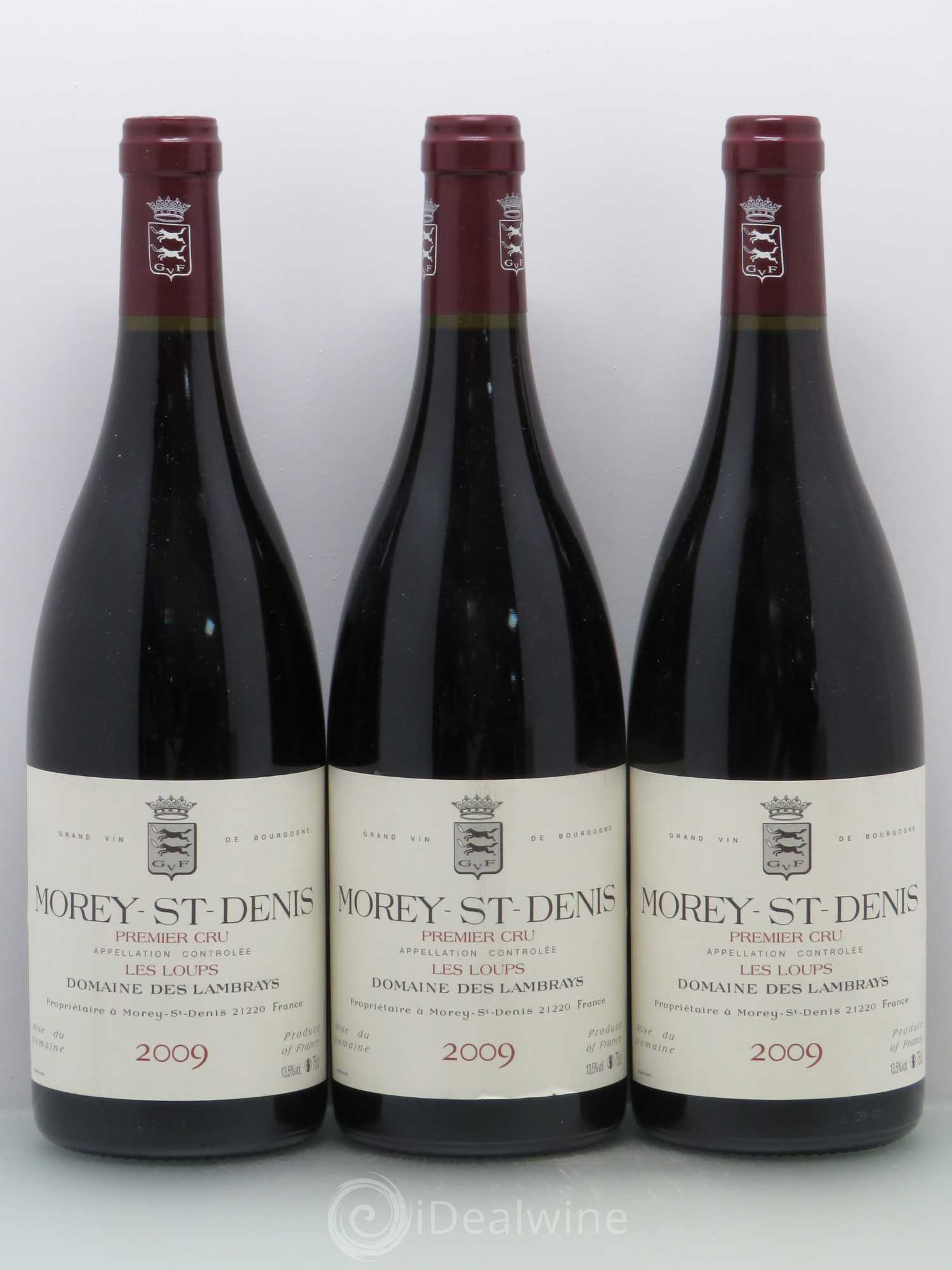 Morey-Saint-Denis 1er Cru Les Loups Domaine des Lambrays 2009 - Lot de 3 bouteilles - 0