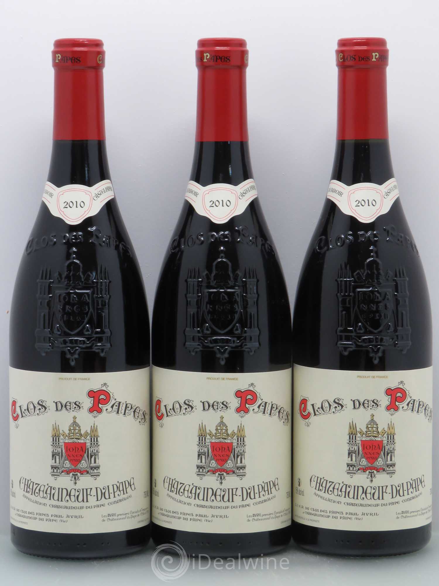Châteauneuf-du-Pape Clos des Papes - Paul Avril 2010 - Lot de 6 bouteilles - 2