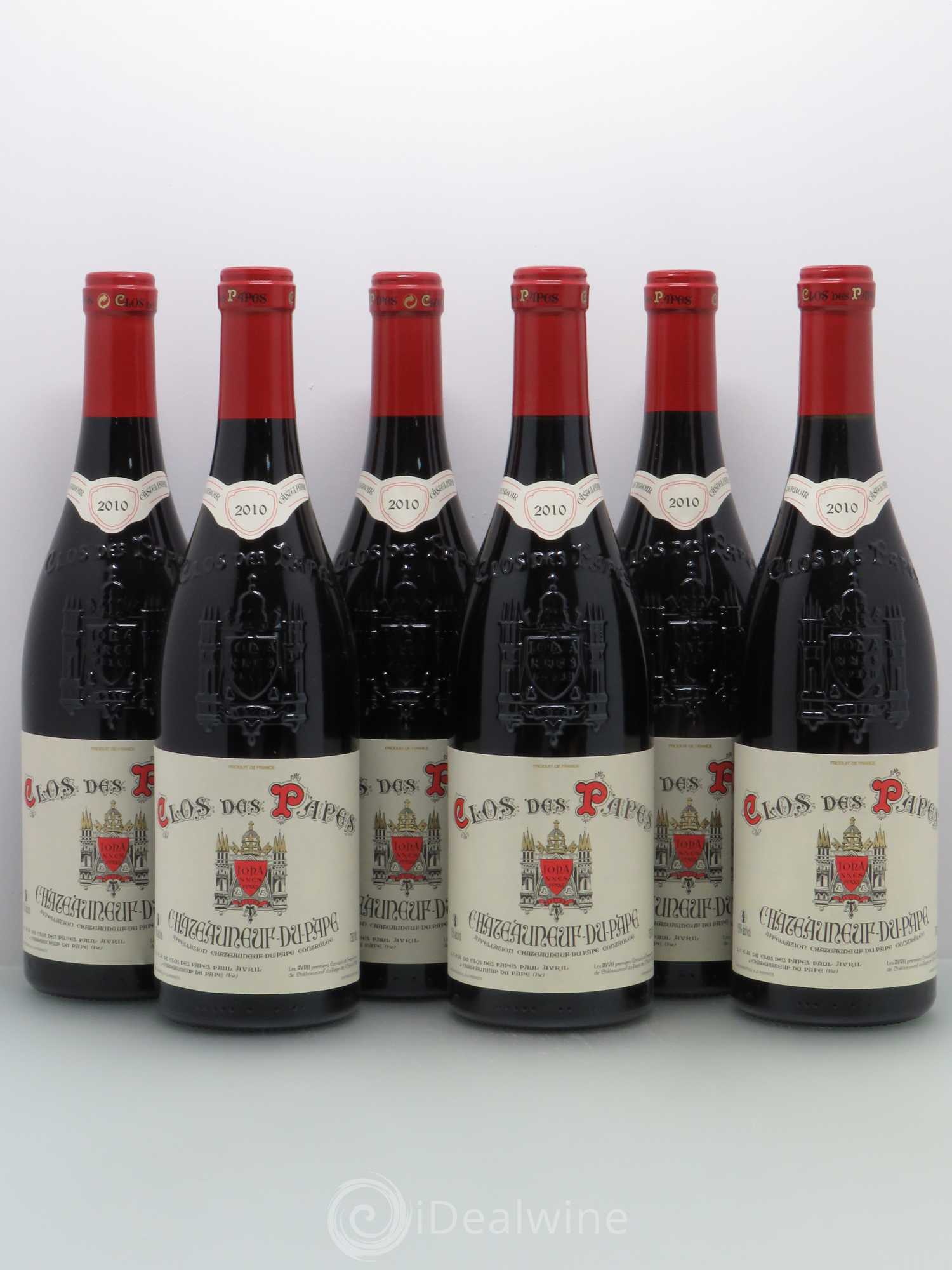 Châteauneuf-du-Pape Clos des Papes - Paul Avril 2010 - Lot de 6 bouteilles - 0