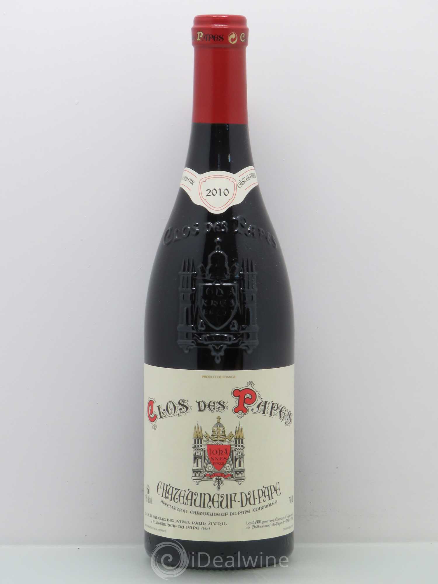 Châteauneuf-du-Pape Clos des Papes - Paul Avril 2010 - Lot de 1 bouteille - 0
