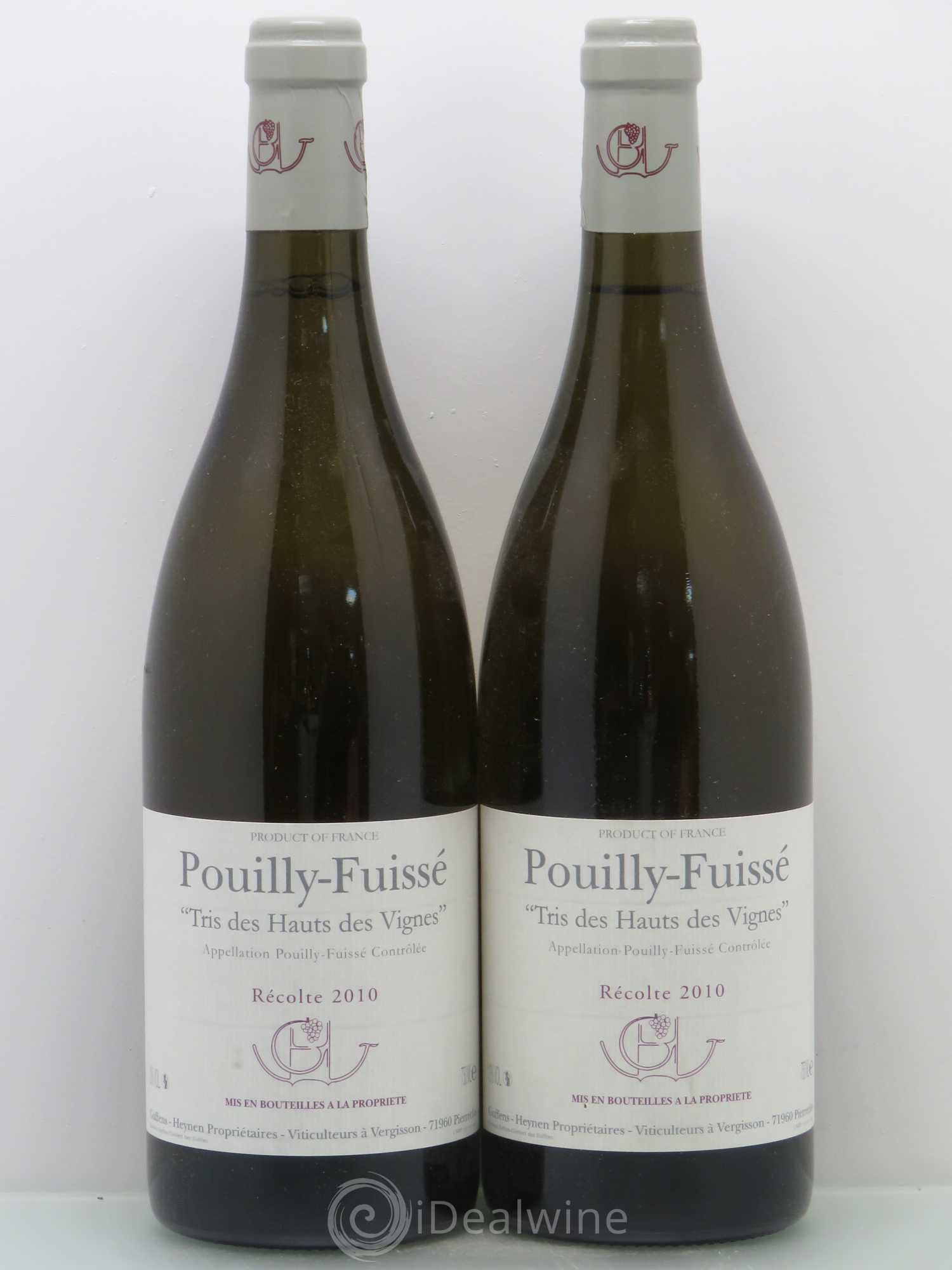 Pouilly-Fuissé Tris des Hauts des Vignes Guffens-Heynen 2010 - Lot de 2 bouteilles - 0