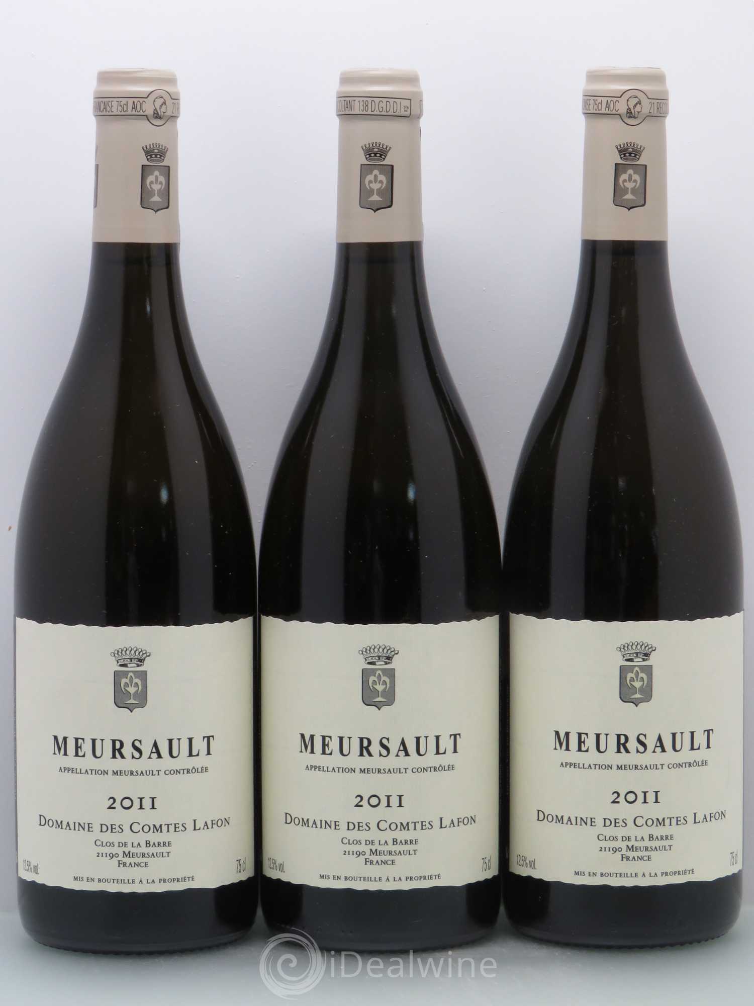 Meursault Comtes Lafon (Domaine des) 2011 - Lot de 3 bouteilles - 0